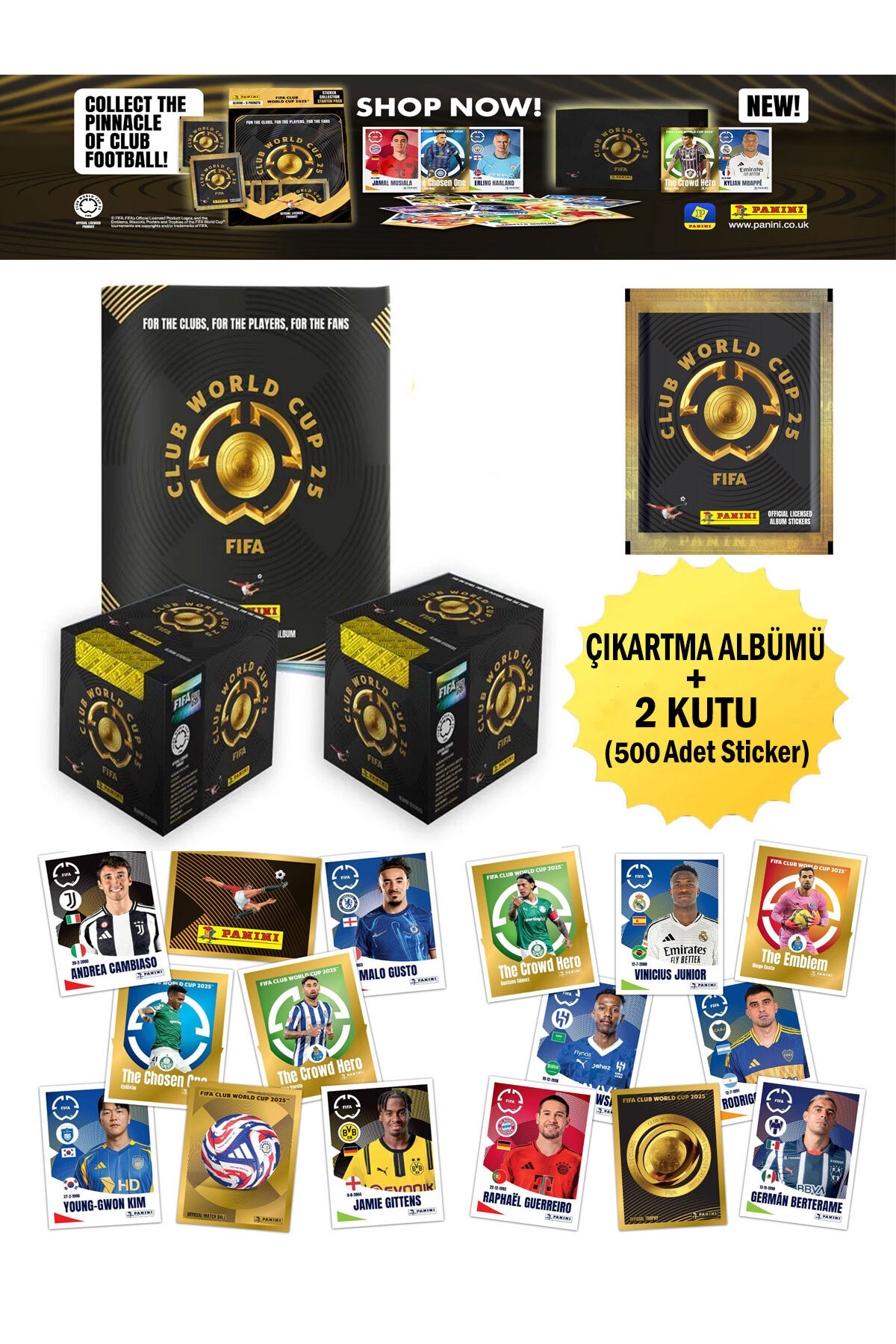 hediyecik Panini Fifa Club World Cup 2025 Çıkartma Koleksiyonu
