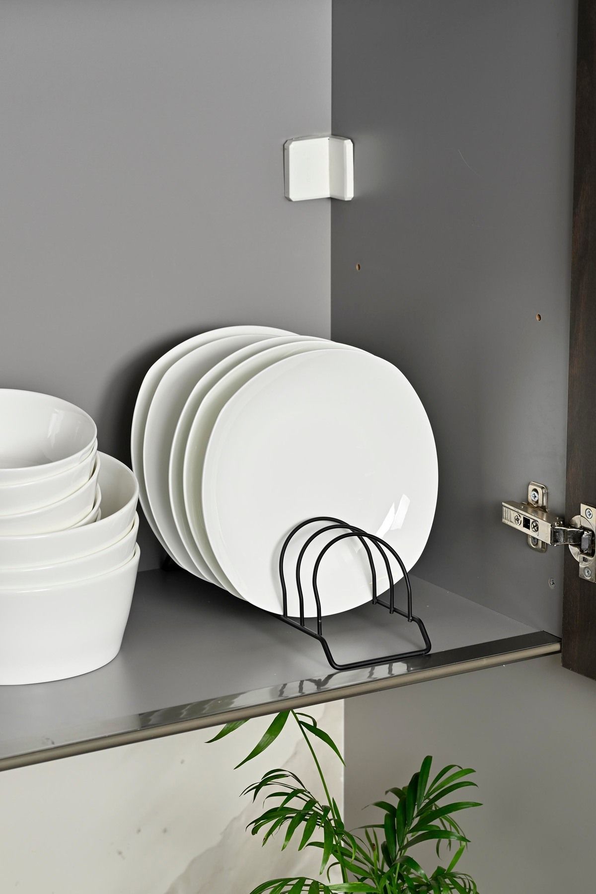 Edora Home Mat Siyah Tabak ,Çekmece , Raf , Dolap Düzenleyici - Paslanmaz Metal