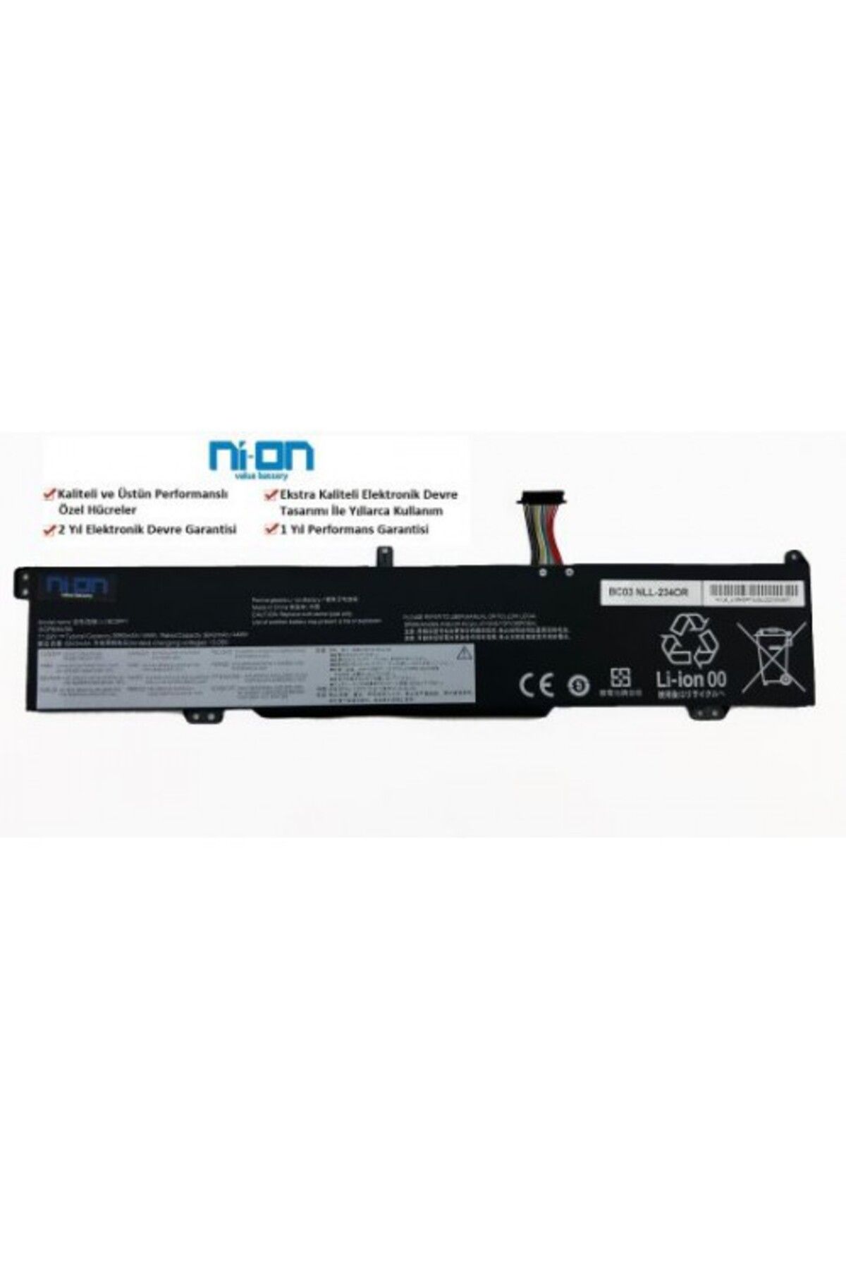 NION Lenovo 5B10T04975 5B10T04976 5B10W67336 uyumlu Notebook Batarya - Pil