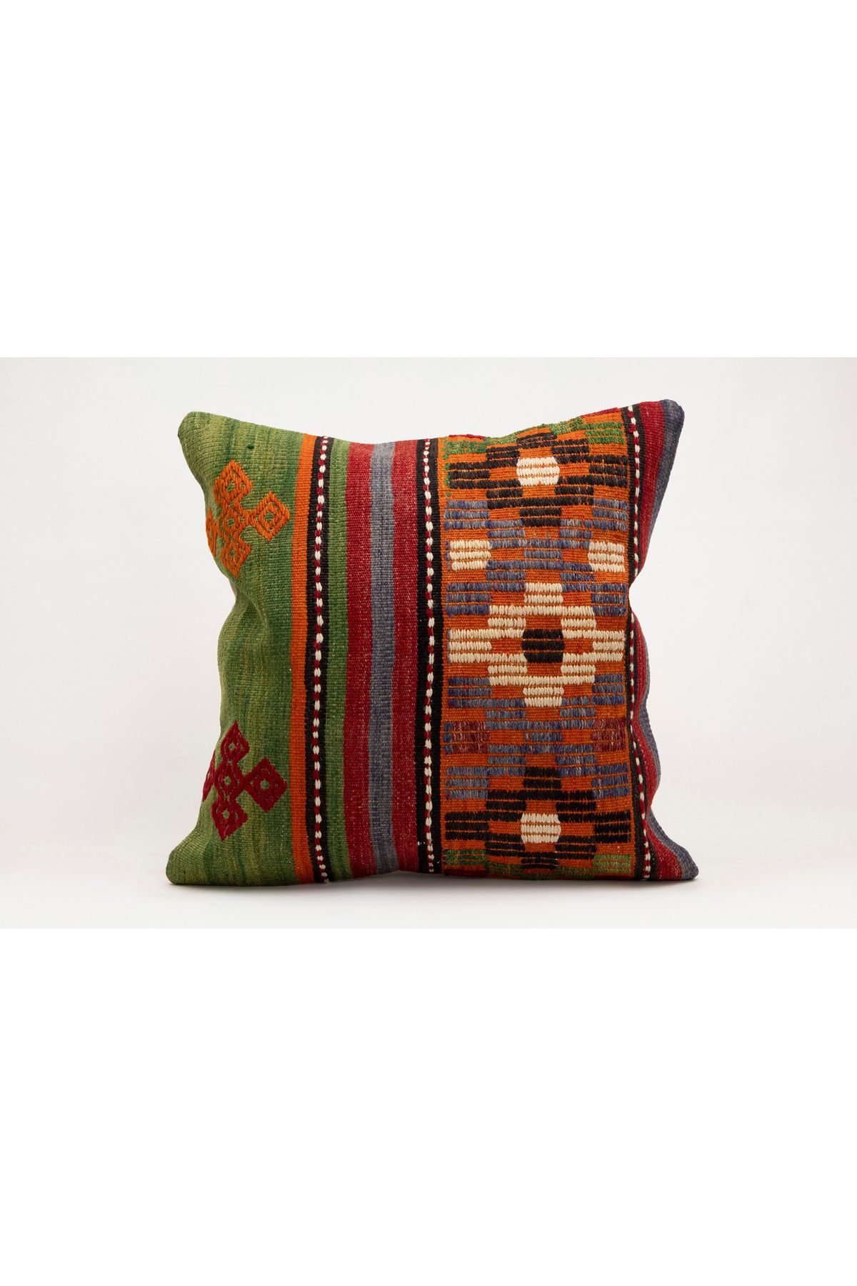 Kilim Whole Sale El Yapımı Kilim'den Yapılmış Yastık Kırlent Kılıfı, 50x50 cm