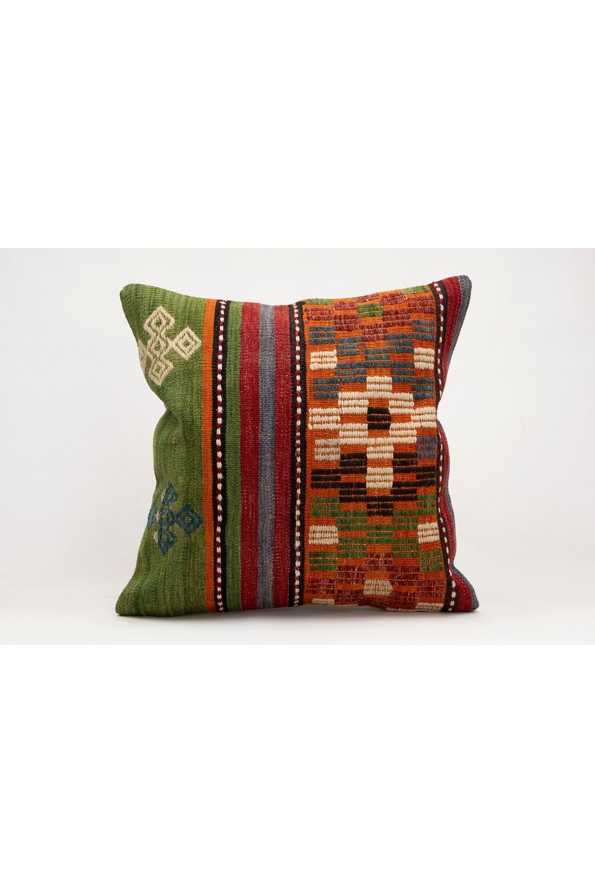 Kilim Whole Sale El Yapımı Kilim'den Yapılmış Yastık Kırlent Kılıfı, 50x50 cm