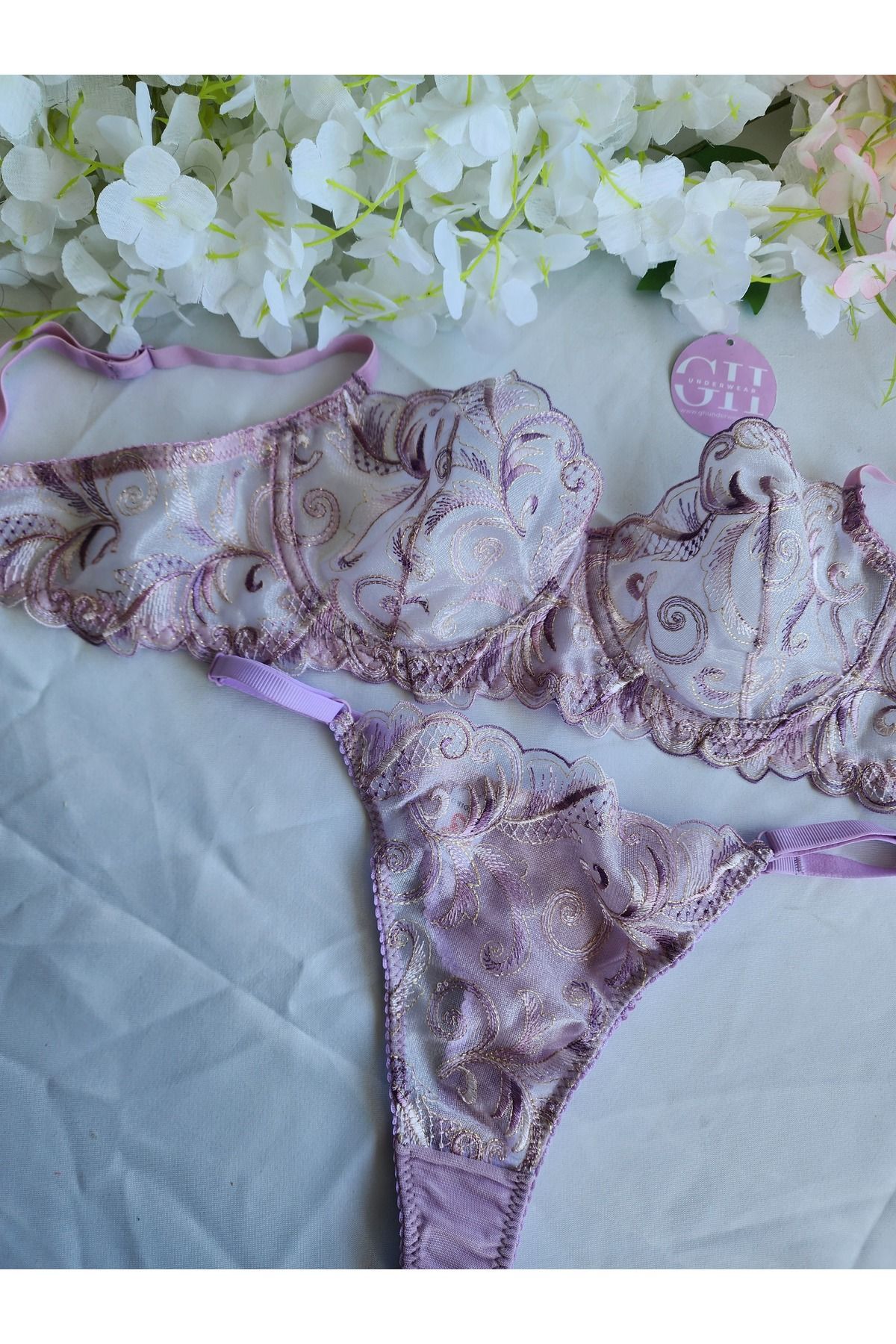 G&H UNDERWEAR Elite Lila Sütyen Takımı