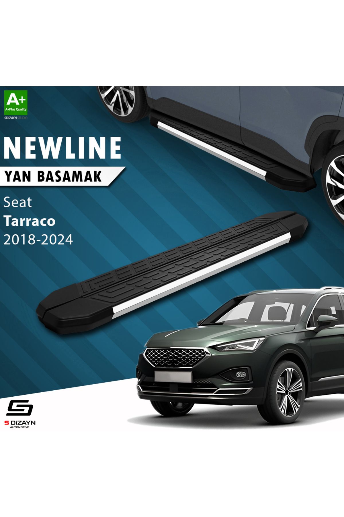 Life Tuning S-Dizayn Seat Tarraco NewLine Krom Yan Basamak 193 Cm 2018-2024 A+ Kalite