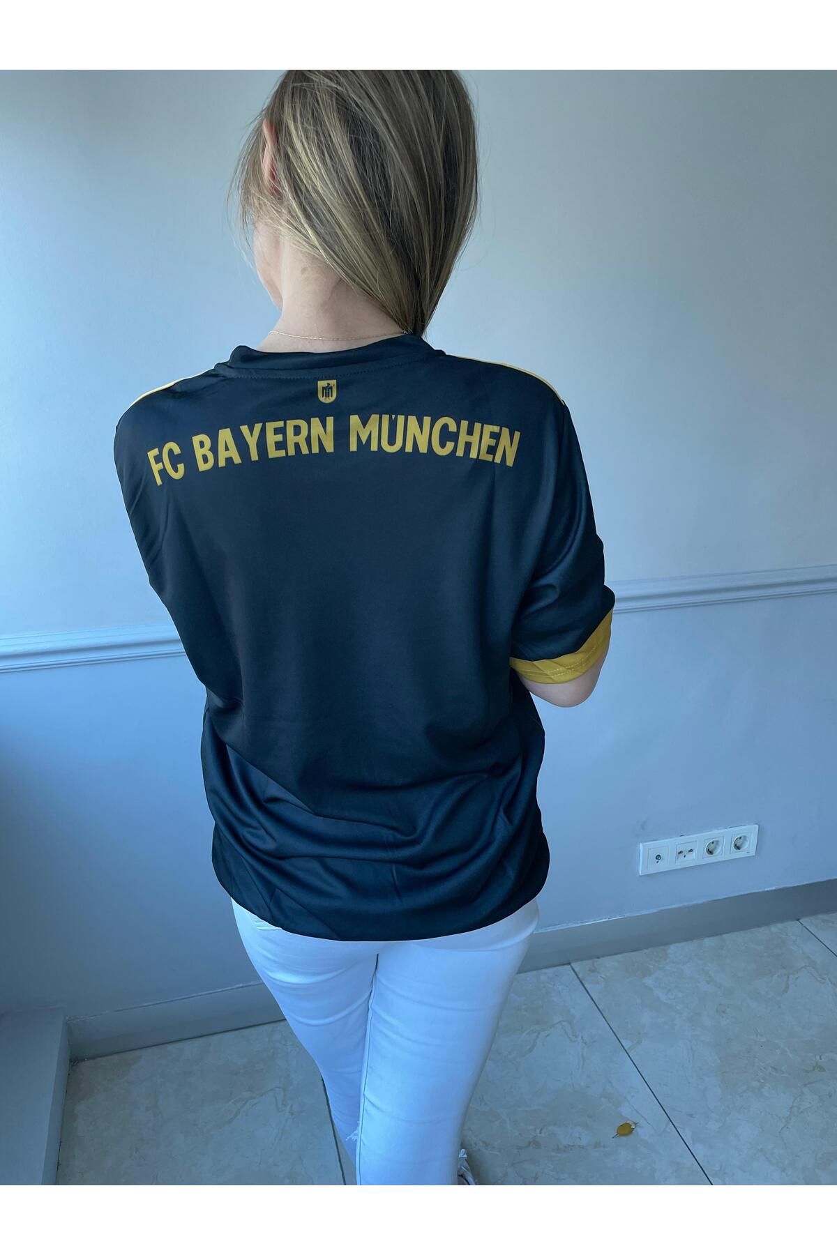 yenteks Bayern. München. Unısex Özel Tasarım Gold 21/22 Sezon Yetişkin Forma