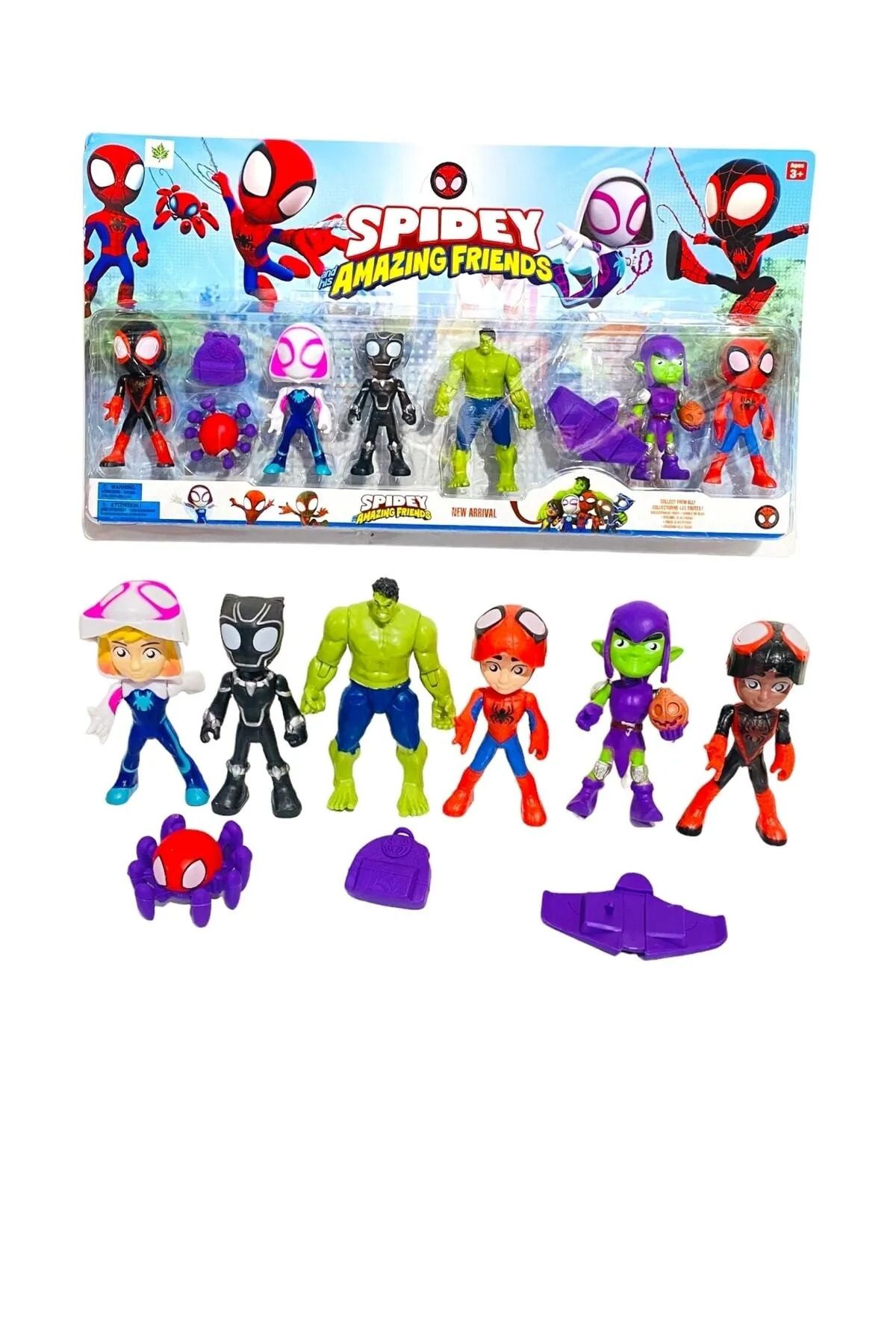 smilechild Spidey Ve Arkadaşları 6'lı Figür Set oyuncak figür 6lı set