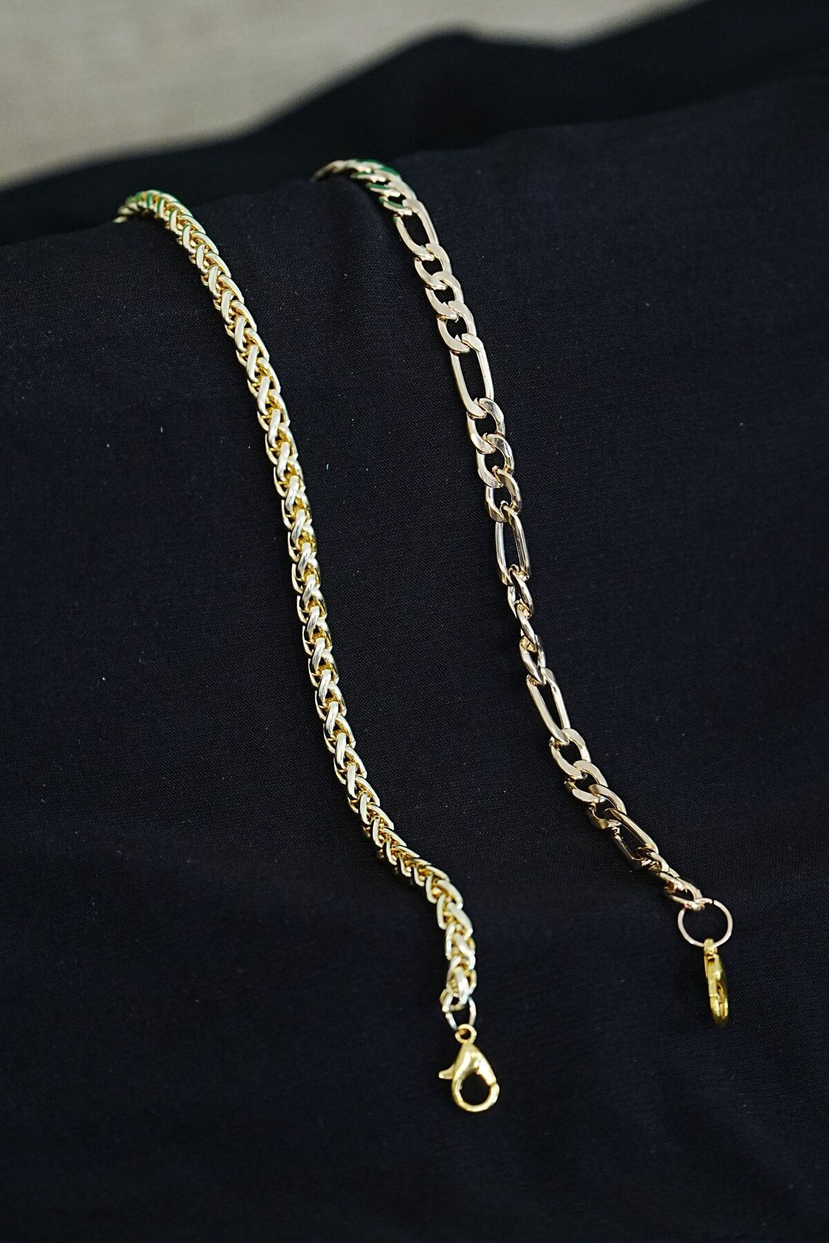 Lisinya Gold Şavin & Burgu Kombin Unisex Bileklik – Lisinya