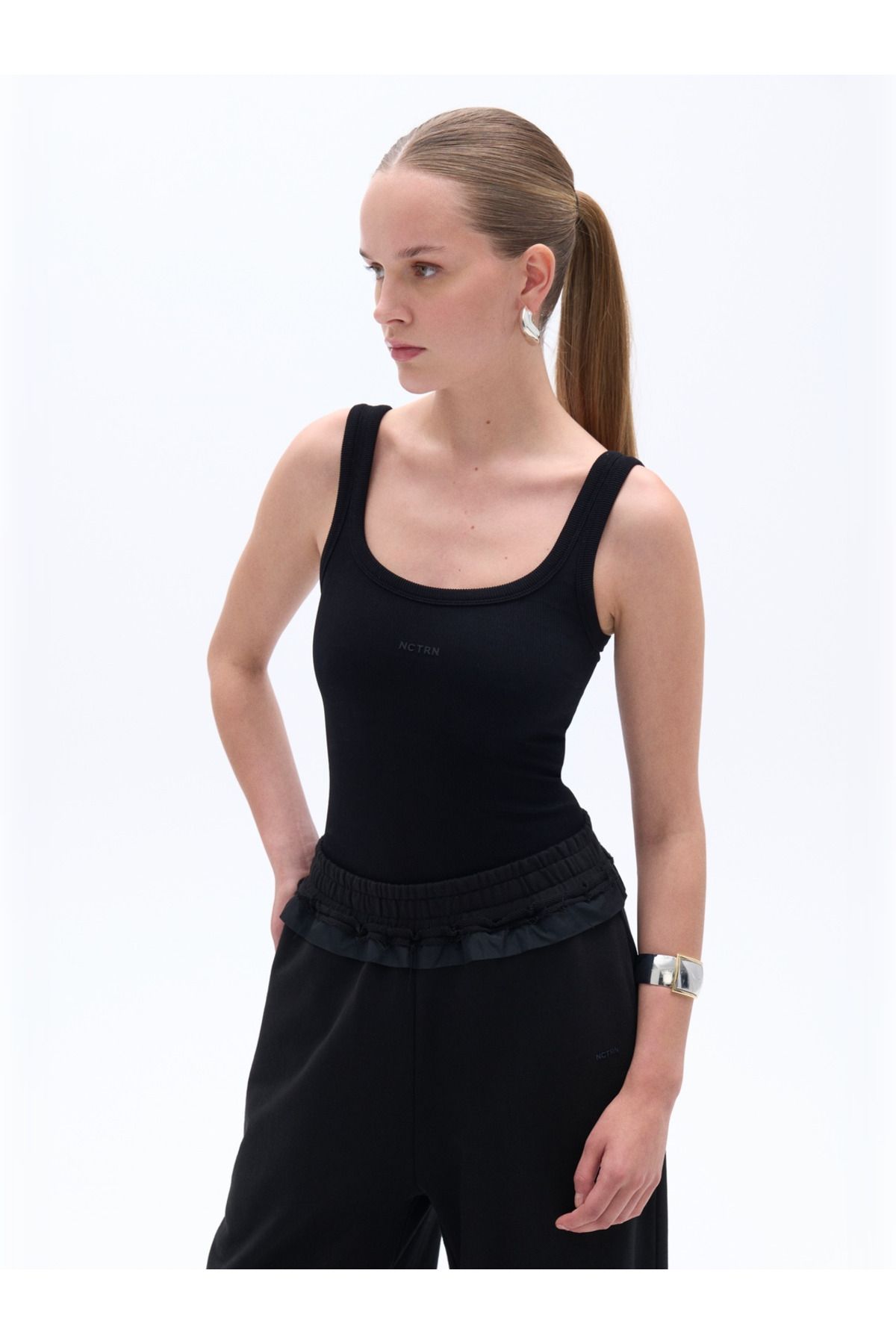 Nocturne Baskı Detaylı Askılı Crop N25KD15164