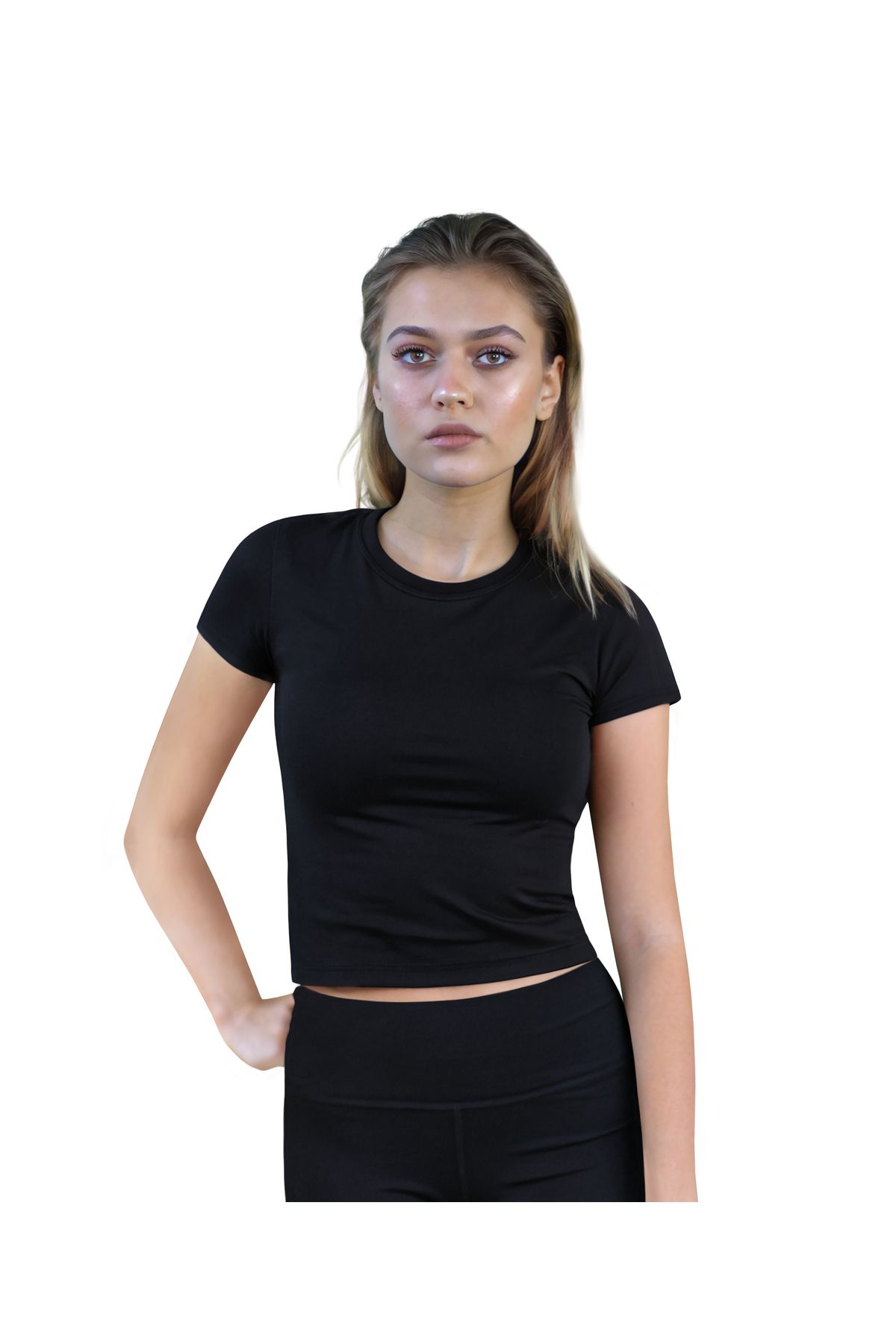 Klotho MAIA Kadın Crop T-shirt Slim Fit