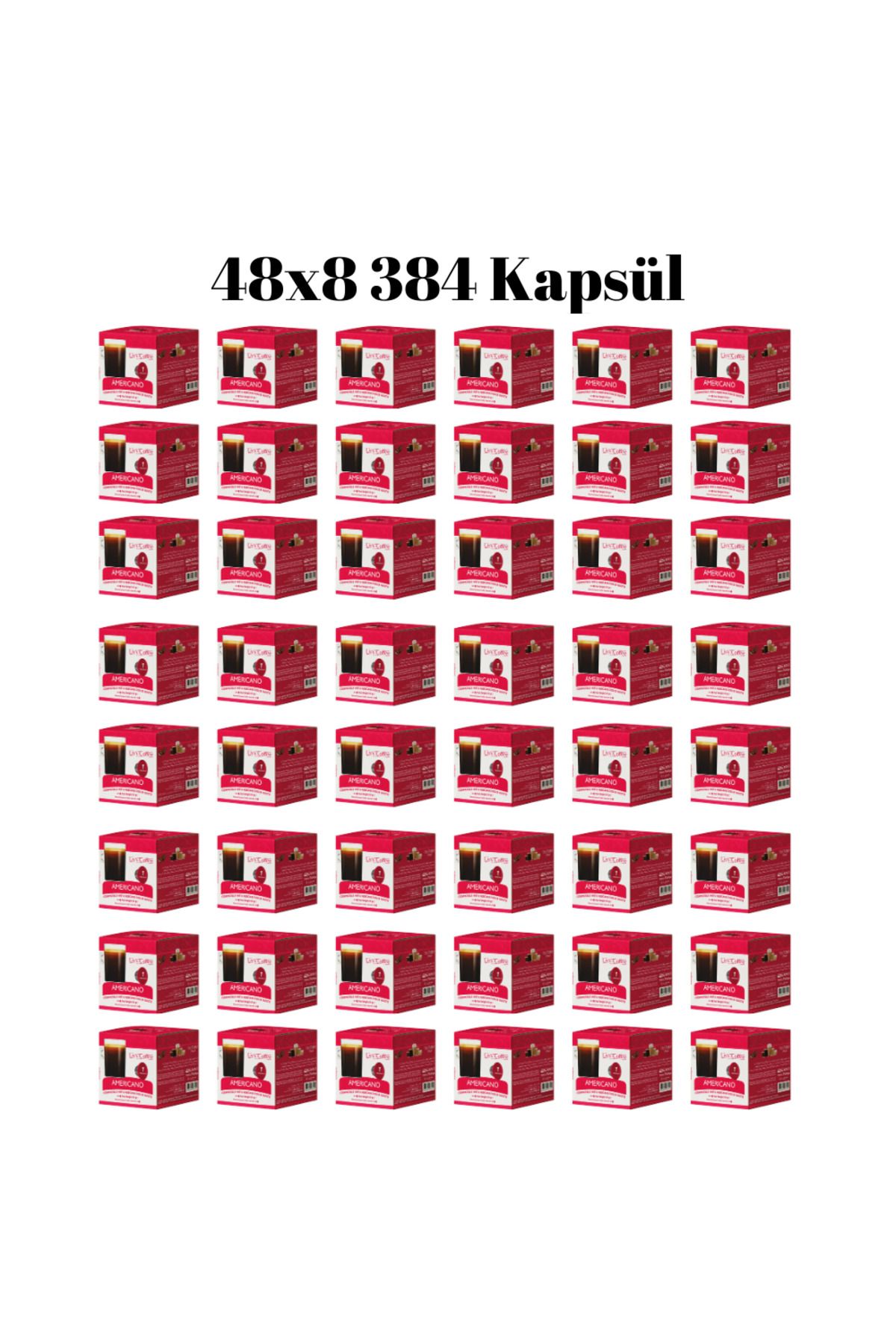Livy Coffee Dolce Gusto' Uyumlu Americano Kapsül Kahve 48X8 384 Kapsül