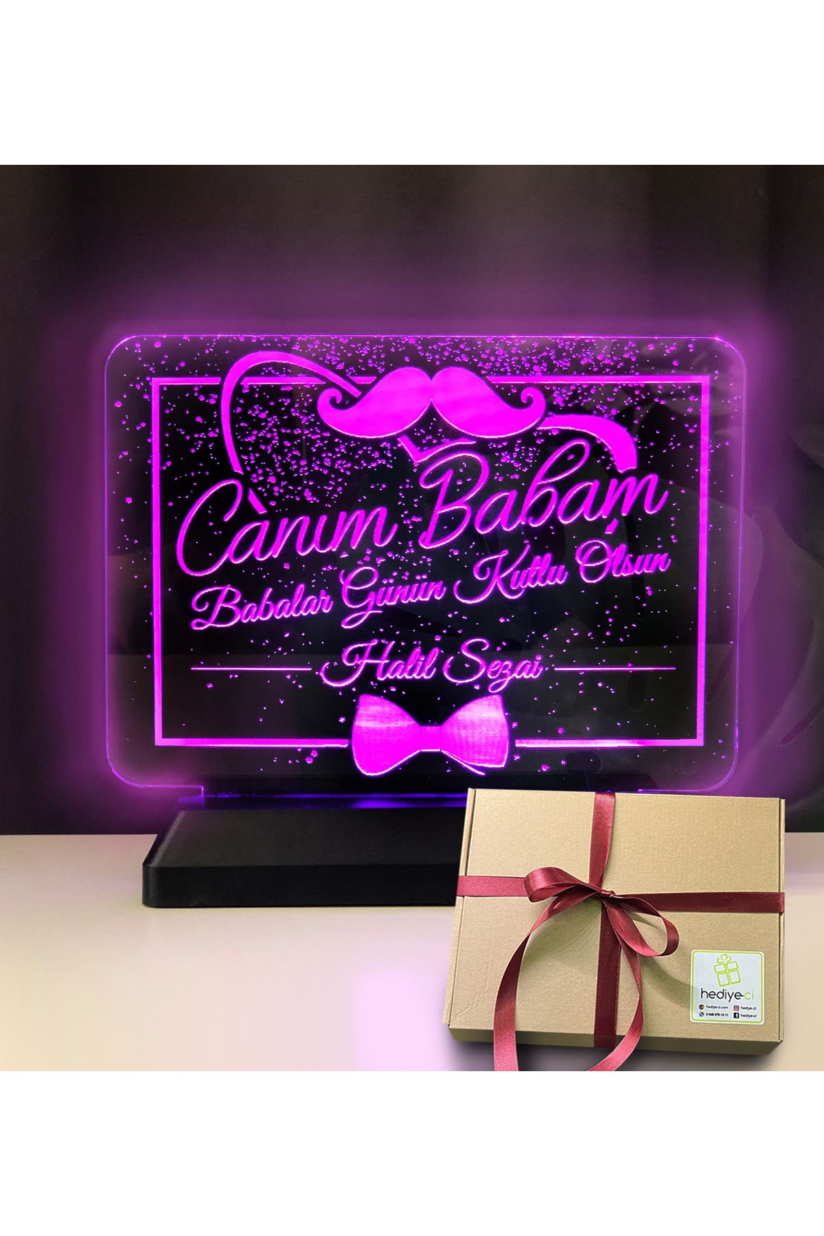 hediye-ci Canım Babam Led Gece Lambası