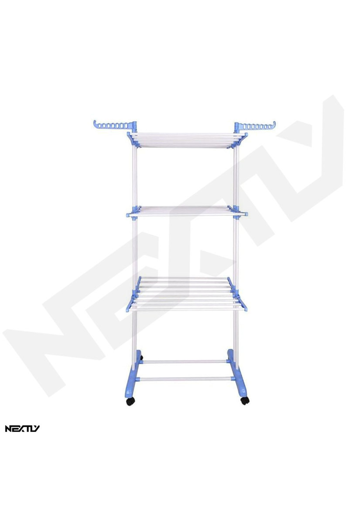 NEXTLY Uscator Vertical Pentru Rufe Si Incaltaminte , 3 Niveluri, Suport Umerase, Pliabil, Portabil