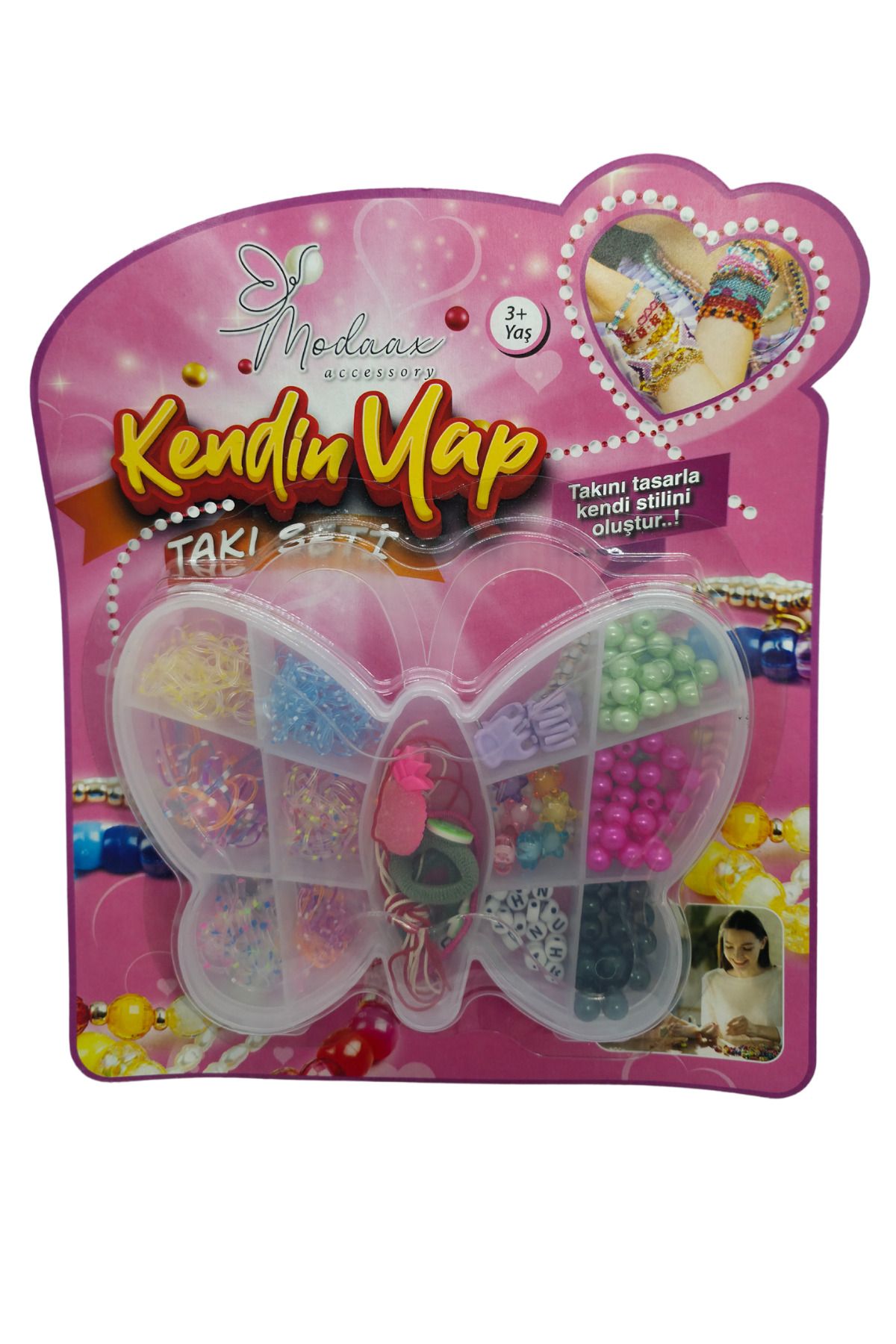 RAF Store Orta Boy Kelebek Kutulu Boncuk Takı Tasarım Seti Kendin Yap