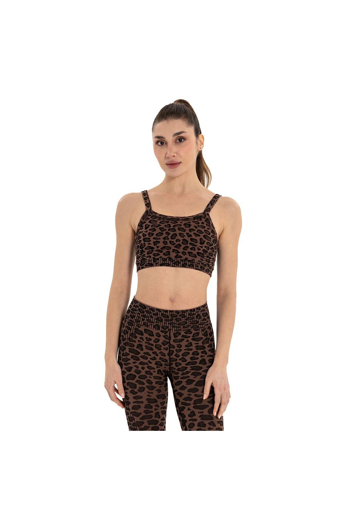 Inguz Leopar Desen Seamless Bra