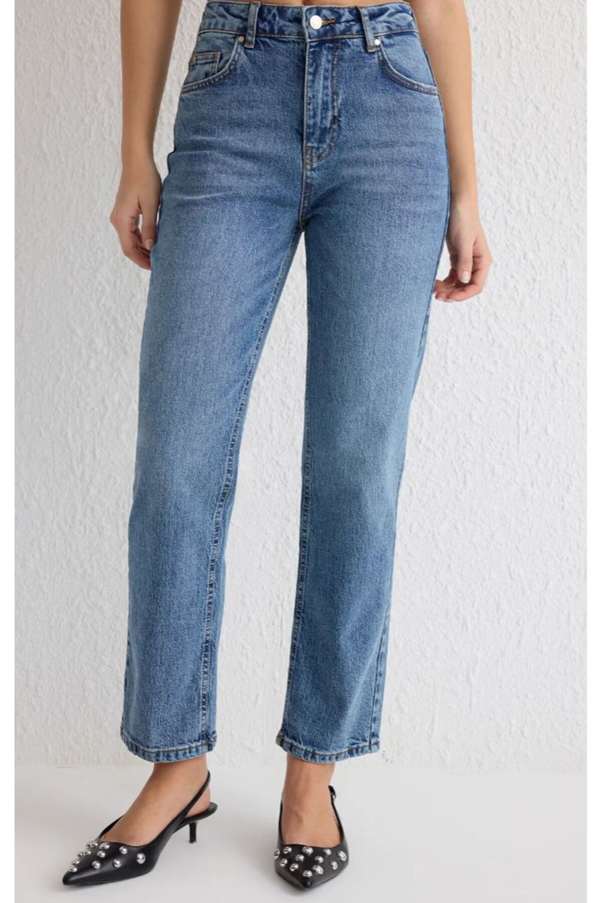 KARACAN COMPANY Yüksek Bel Comfort Straight Jeans