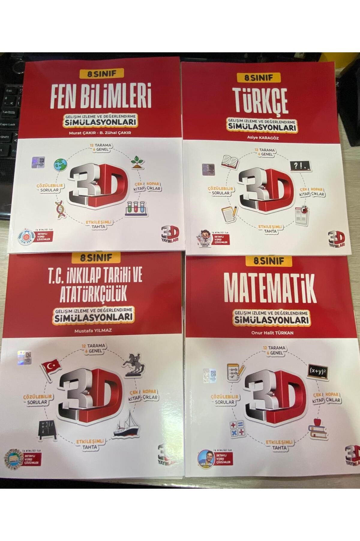 3D Yayınları 8. sınıf 3d soru bankası seti