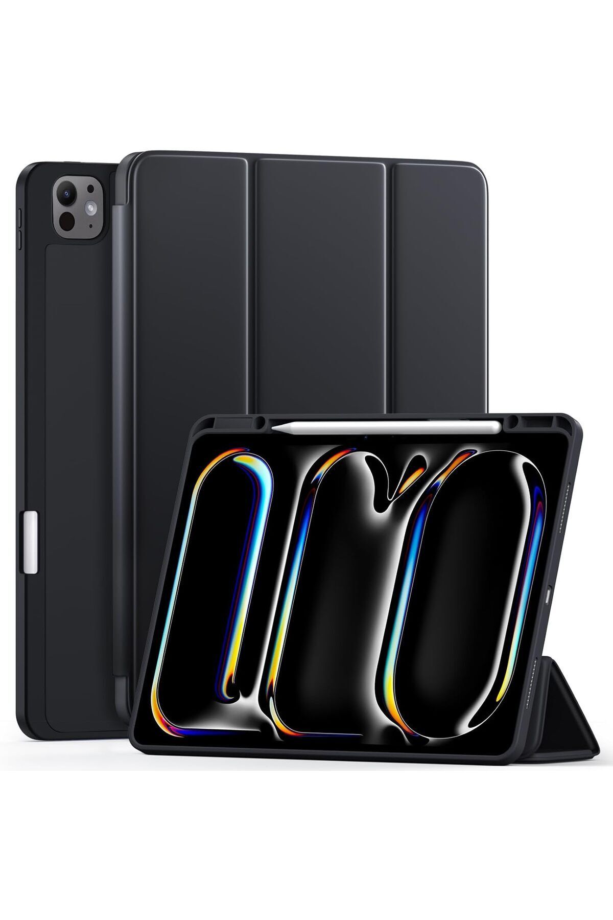 Store Apple İPad Pro 11 inç M4 2024 Uyumlu Kılıf Pen Slot Charging Case Kalem Bölmeli A2836 A2837 A3006