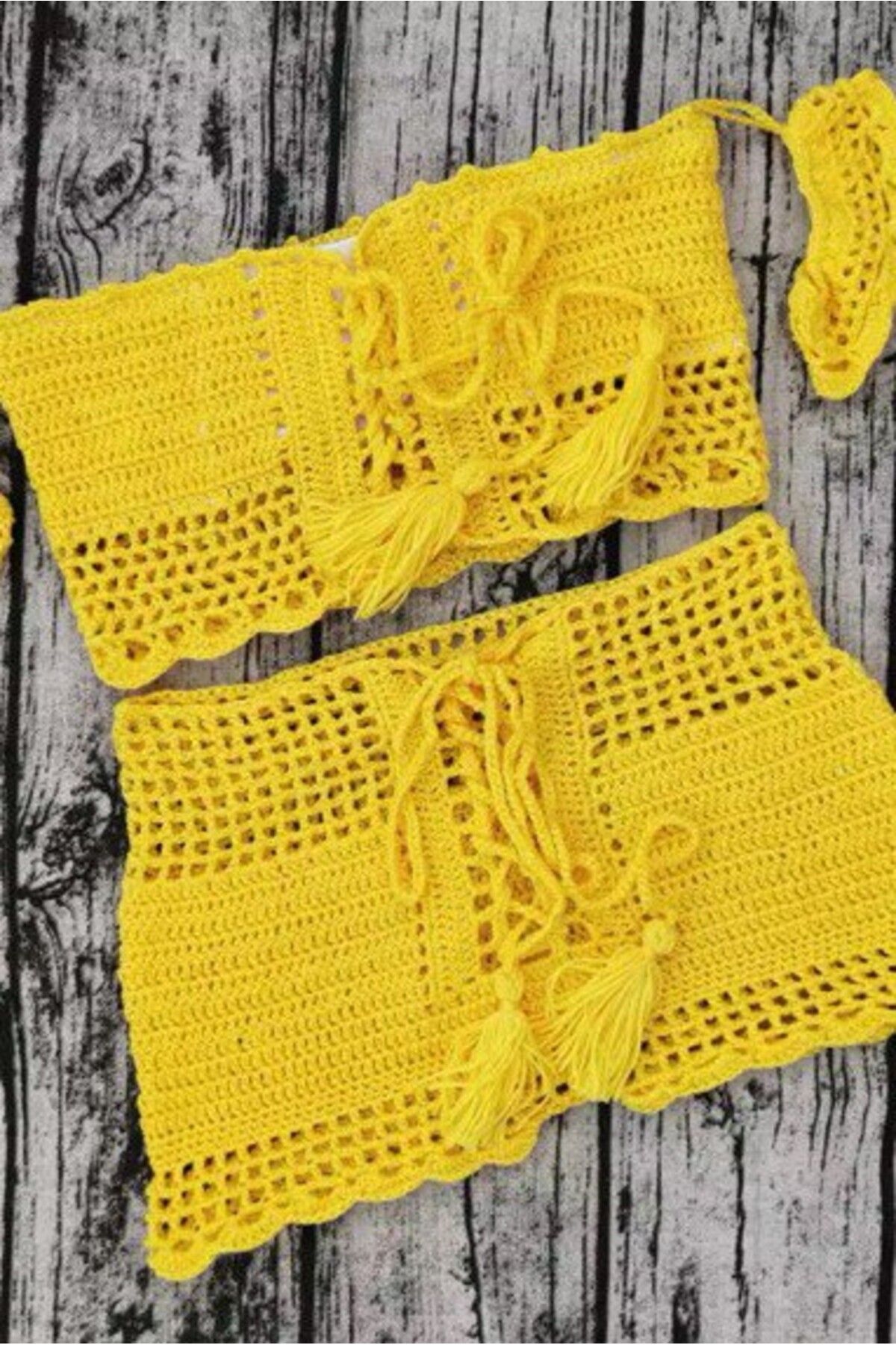 Bikini Mayokini Dünyası Kroket İkili Plaj Takım