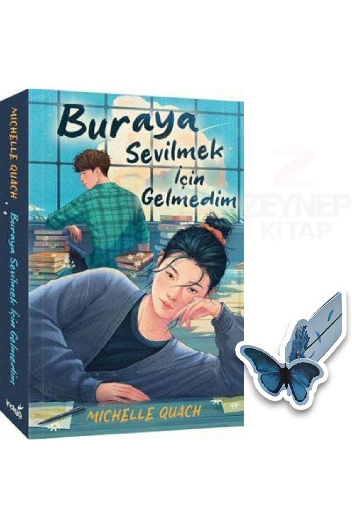 İndigo Kitap Buraya Sevilmek İçin Gelmedim(Özel Tasarım Hareketli Kelebek Ayraç Hediye)