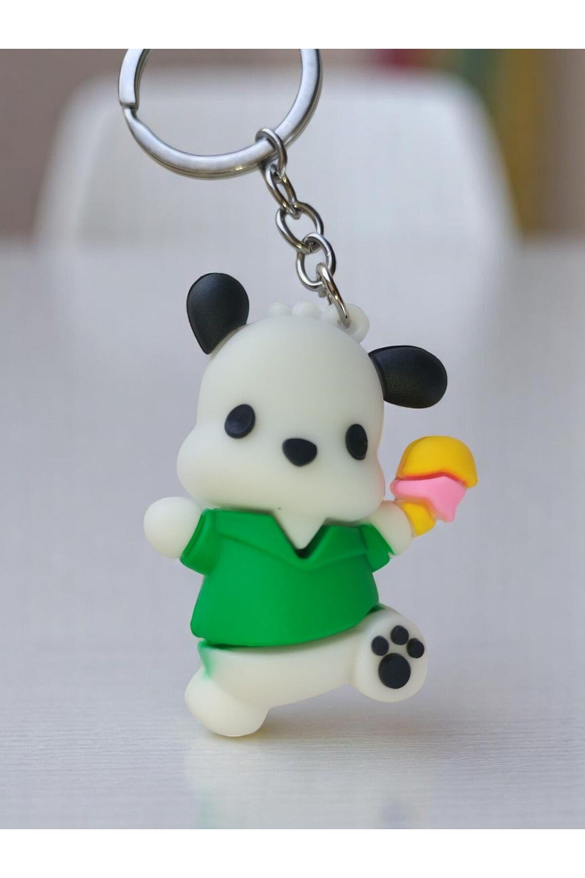 VerdeHome Sevimli Panda Anahtarlık – 3D Tasarımlı Karikatür Figürü