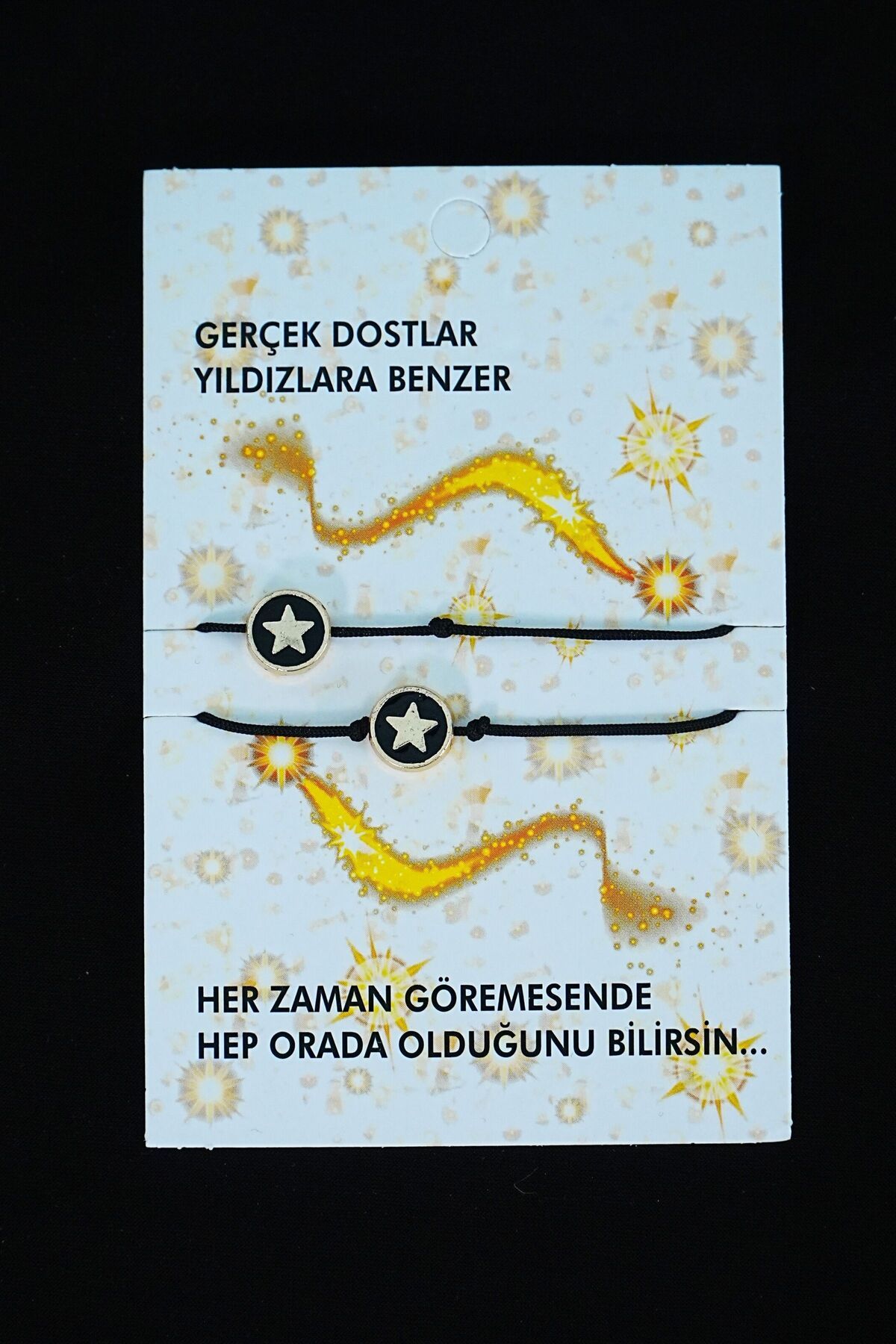 Lisinya Gold Arkadaş Şans Bilekliği Yıldız Model - Lisinya