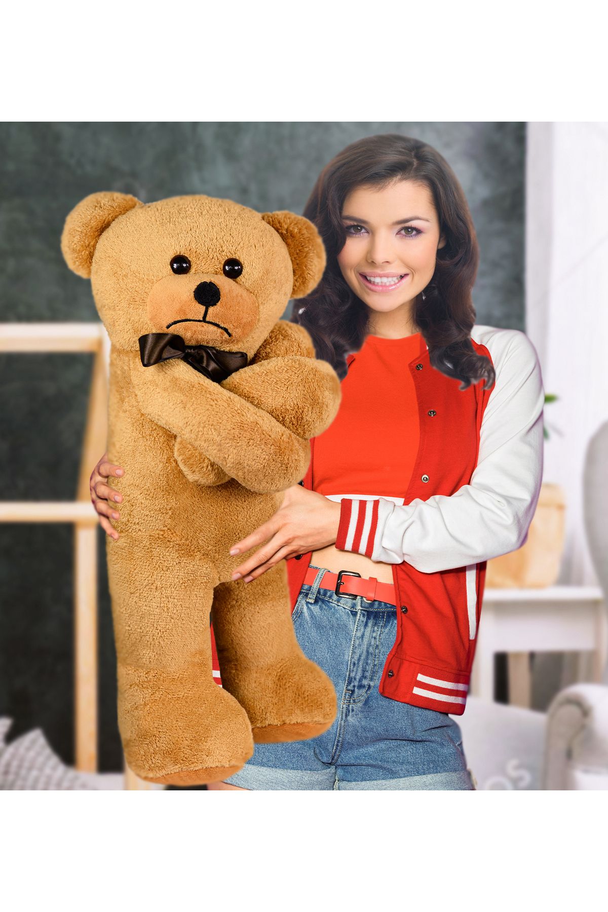 Özgüner Oyuncak Küstümlü, Trip Atan Peluş Ayıcık (%100YERLİ)