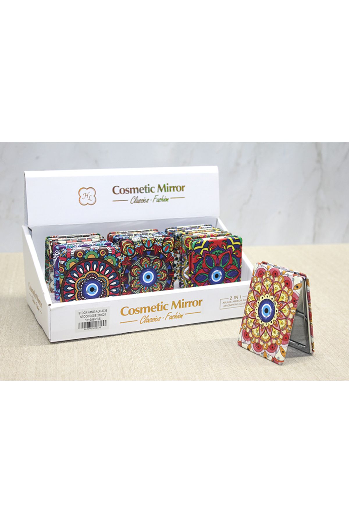 Vivesta Shop Taşlı El Aynası Dikdörtgen İnce