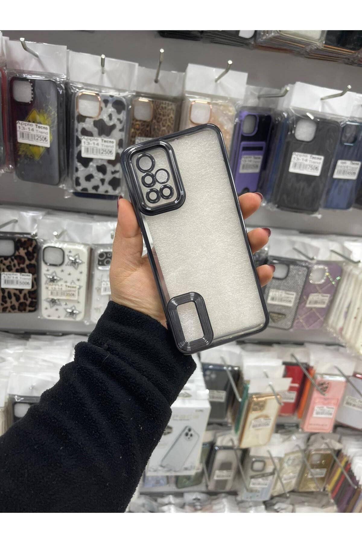 TECNOTREND Redmi 10 2022 Kılıf Kamera Korumalı Logo Gösteren Omega Kapak