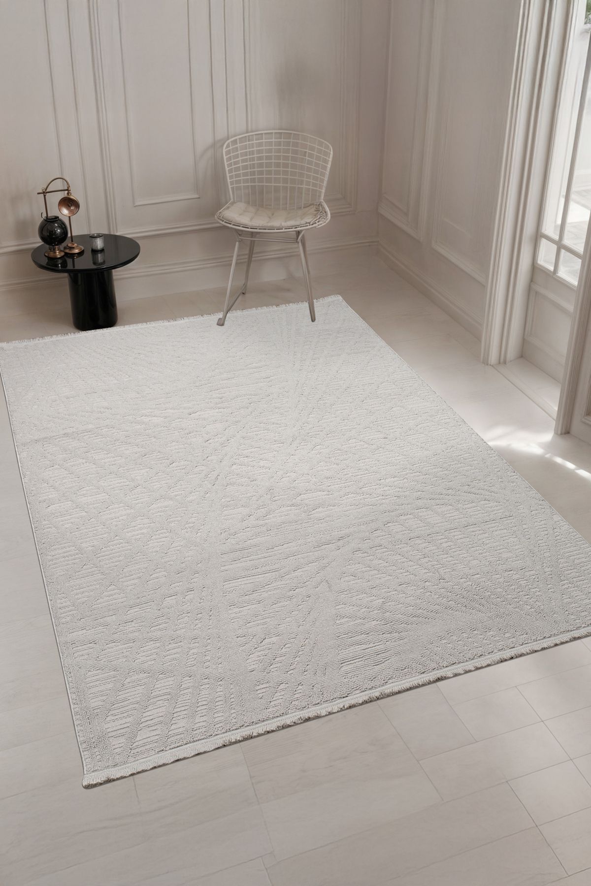 Sereserpe Combo Yumuşak Dokulu Bukle Oturma Odası Salon Mutfak Çocuk Odası Halısı 31209 GRİ