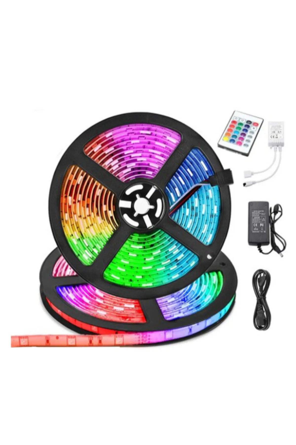 BALCI HEDİYELİK 5 Metre Animasyonlu Hazır Kumandalı Rgb Şerit Işık Aydınlatma Dekorasyon Led
