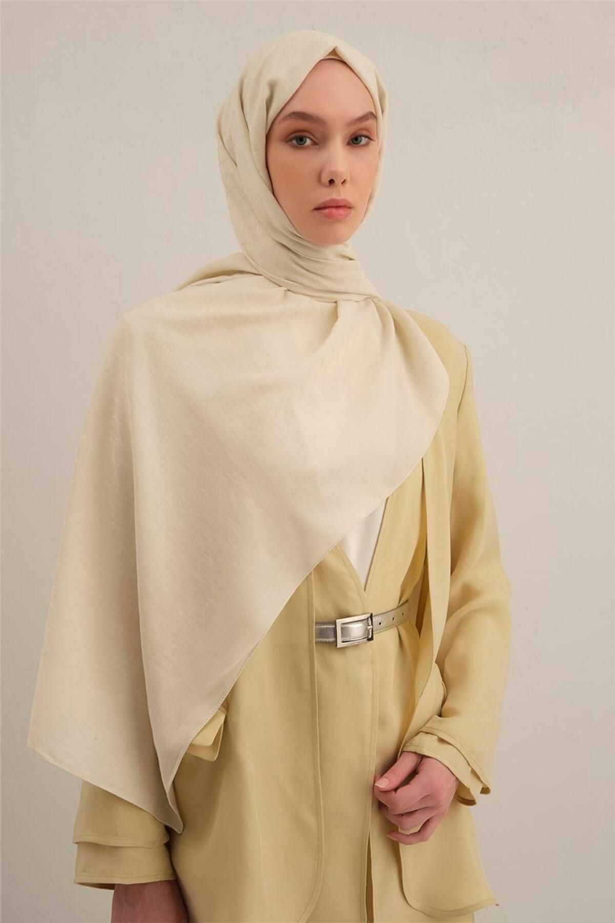 Armine Link Desen Bambu Cotton Şal 07