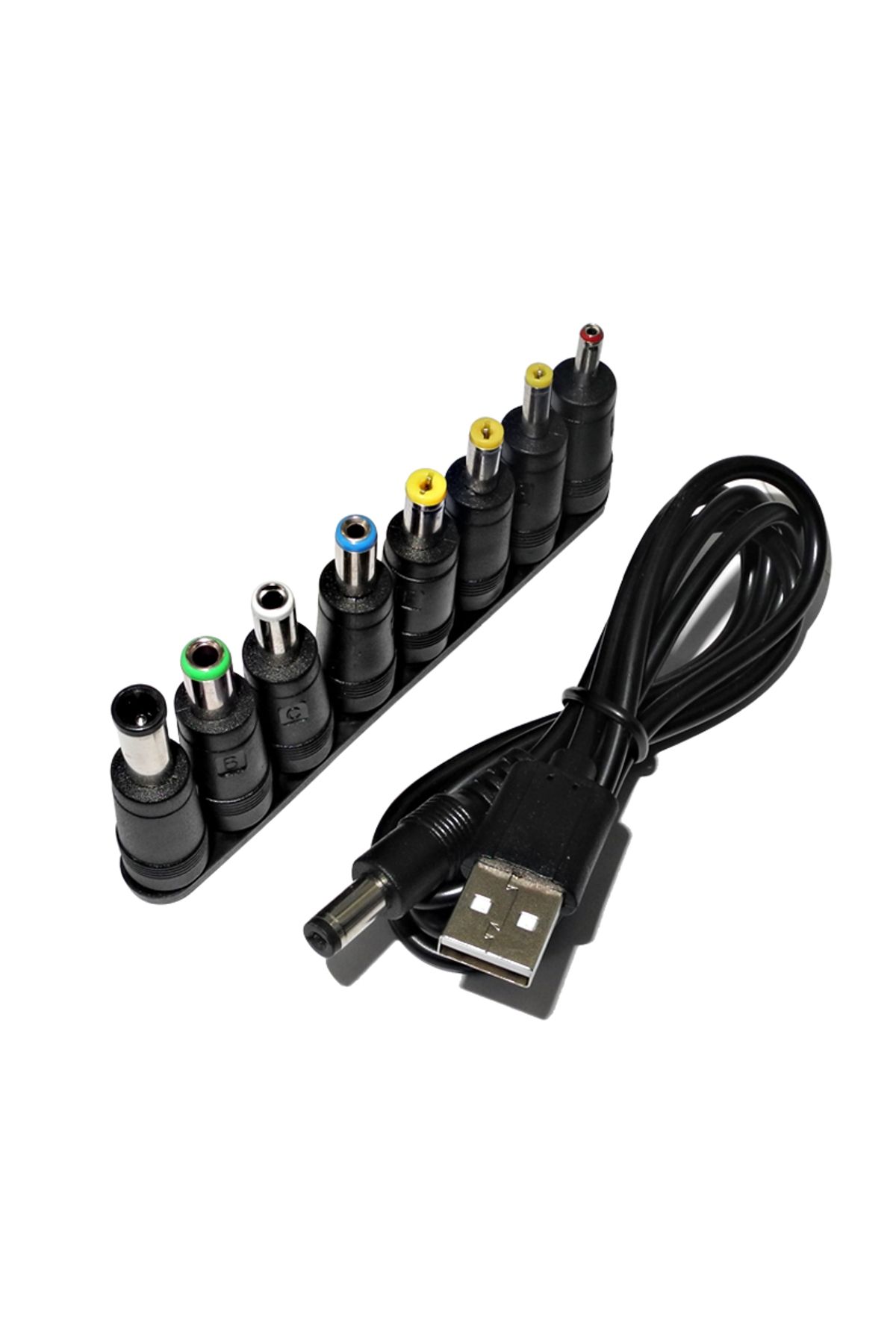 Choice-Universal Power Cable USB to DC 5.5 * 2.1mm Jack 5V Charging Cord with 8 Selectable Connector Ti... 2