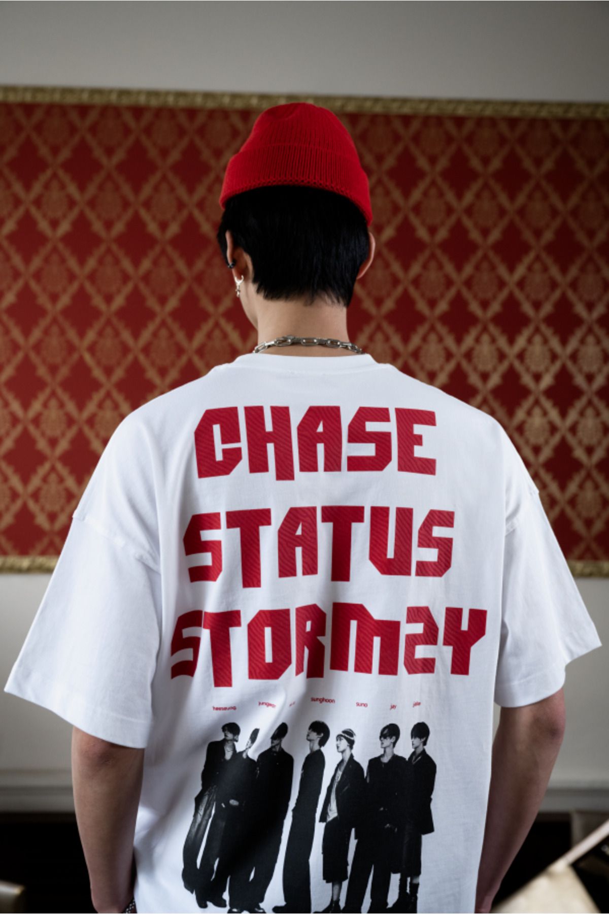 jaceyjace Chase Status Storms Oversize T-shirt - Beyaz