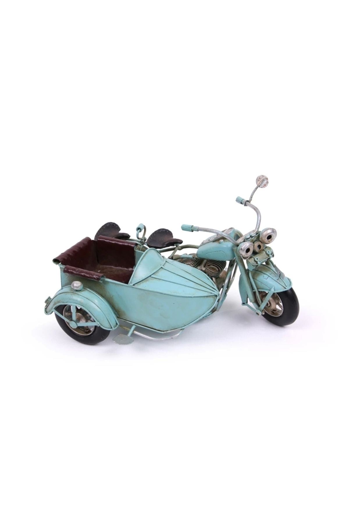 ShopNova Dekoratif Metal Motosiklet Sepetli