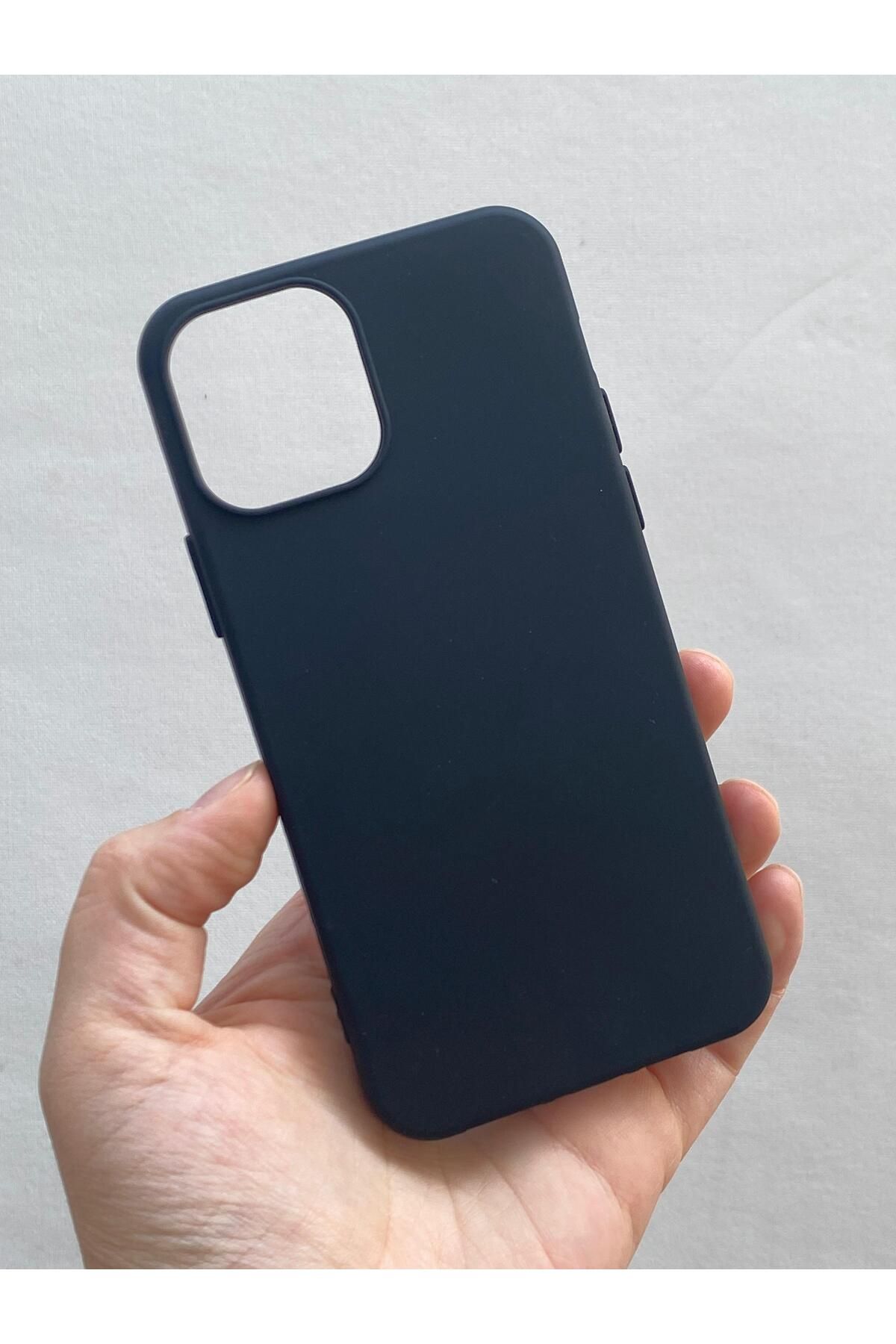 Vip Case iPhone 12 ve 12 Pro Uyumlu Silikon Darbe Emici Klasik Korumalı Rubber Kılıf