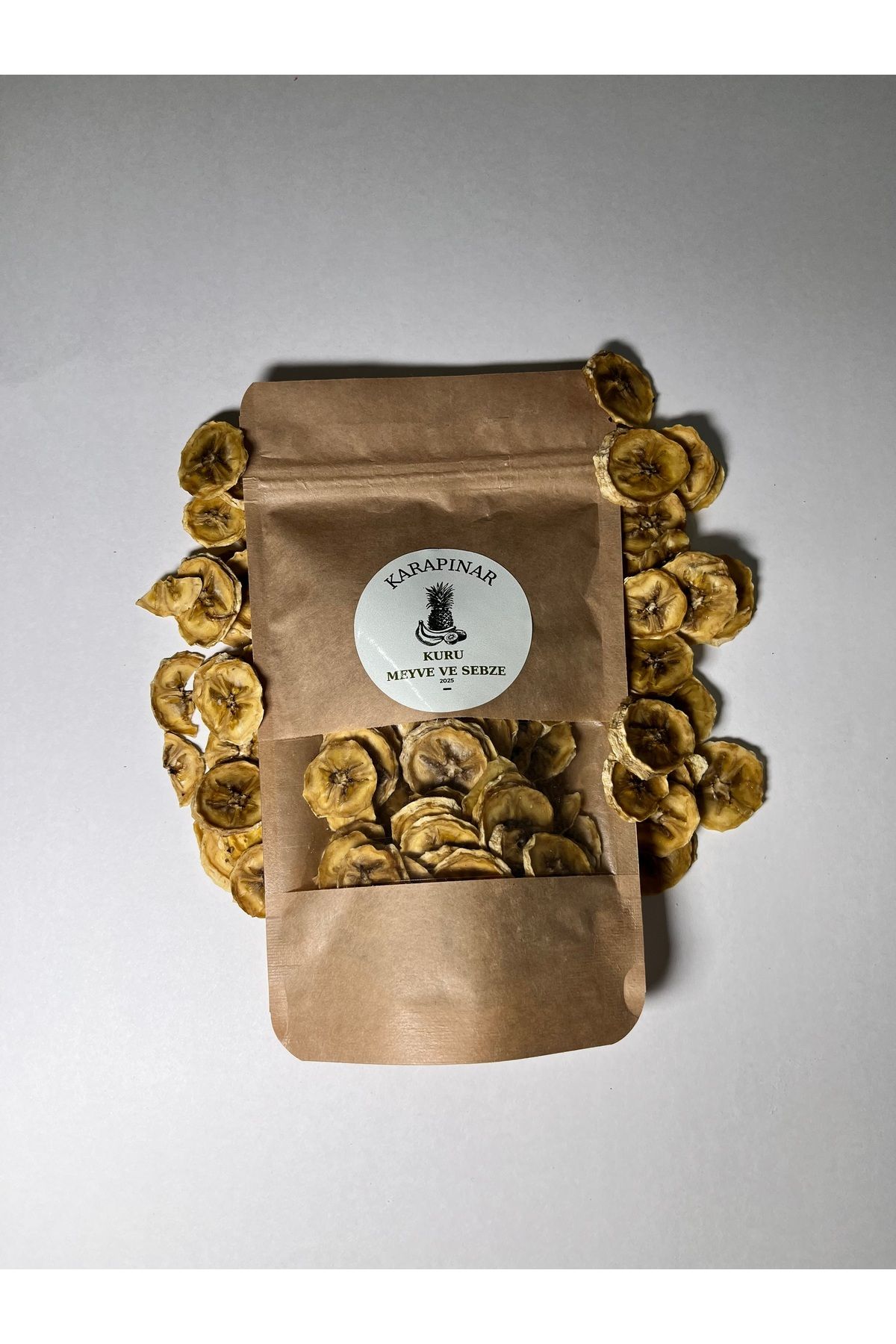 yöresel Kurutulmuş Muz Cips 50gr Şeker İlavesiz
