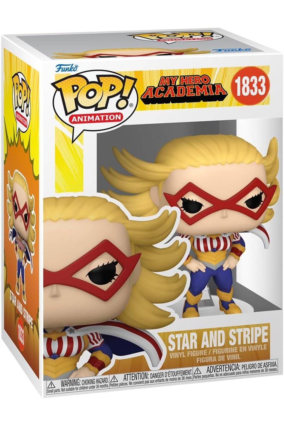 Funko Pop! MHA: Star and Stripe, Vinil Figür, 9,5 cm Koleksiyon Oyuncağı