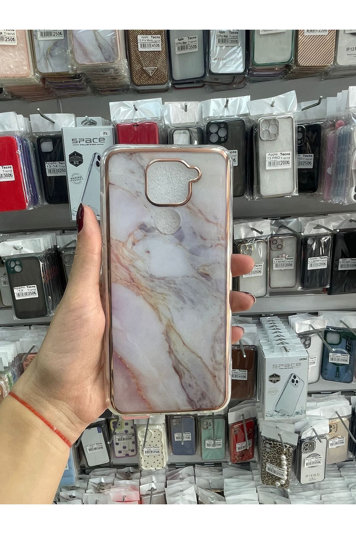 TECNOTREND xiaomi redmi note 9 pro uyumlu mermer desenli kılıf