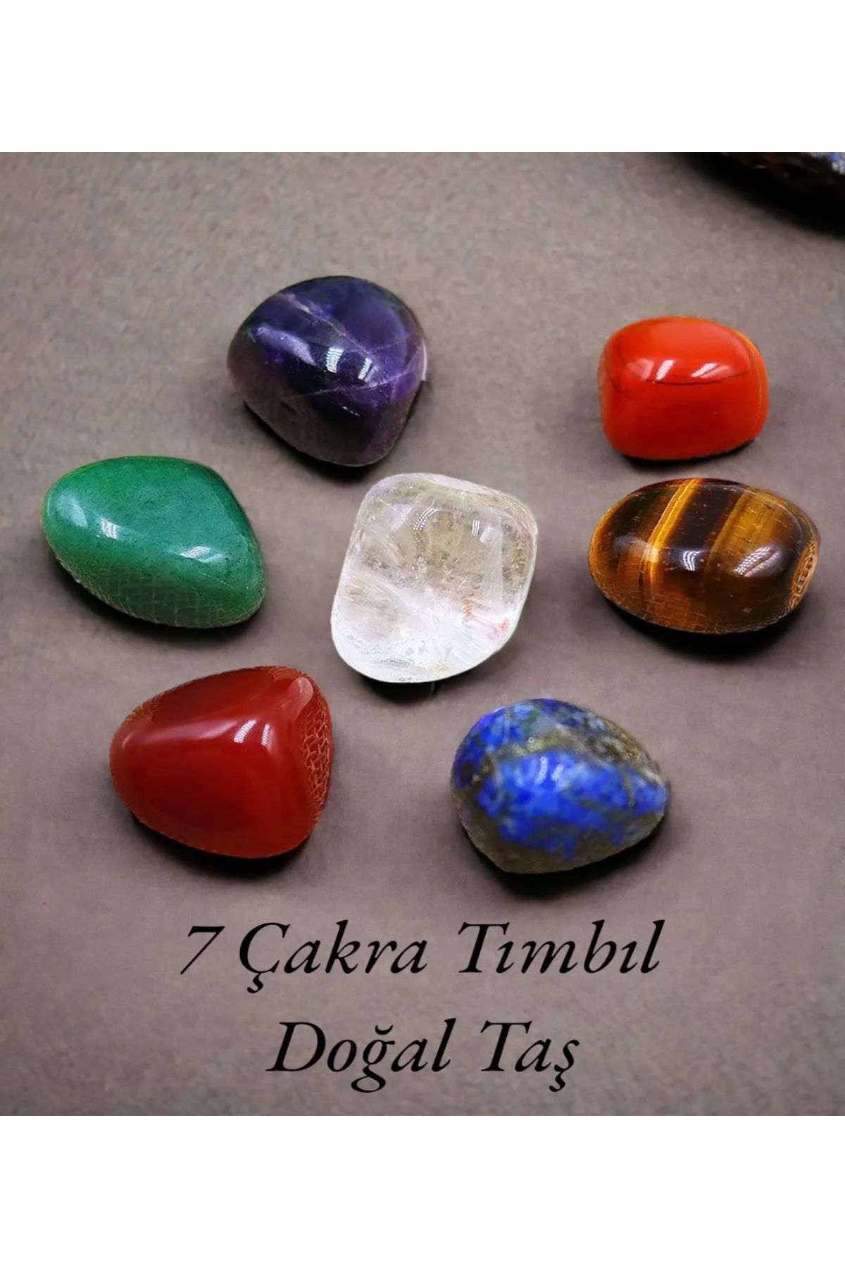 Taş-Mir 7 Çakra Tımbıl Doğal Taş Set