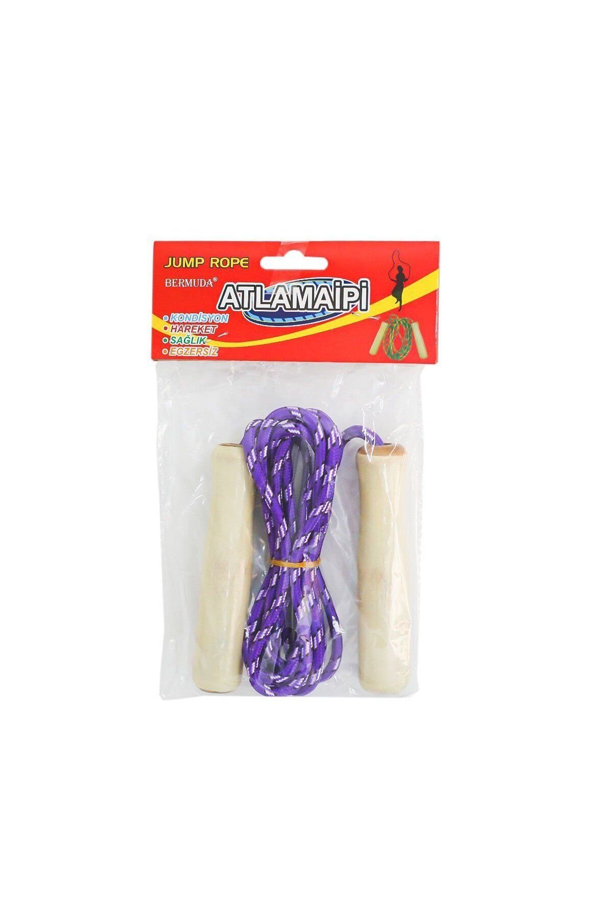 swilex 2309007 Ahşap Saplı Atlama İpi - 1 Adet Stokta Olan Gönderilir