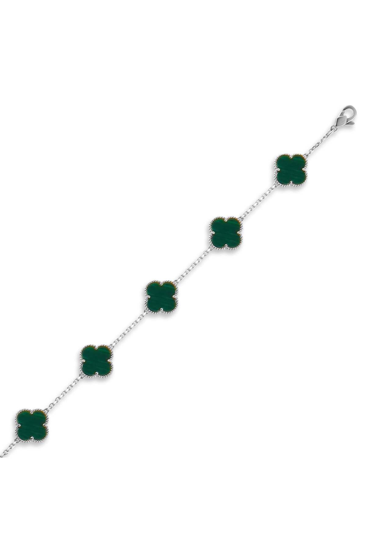 Lial Diamond Çiçek Desenli Gümüş Bileklik, 5 gram - Lial Diamond
