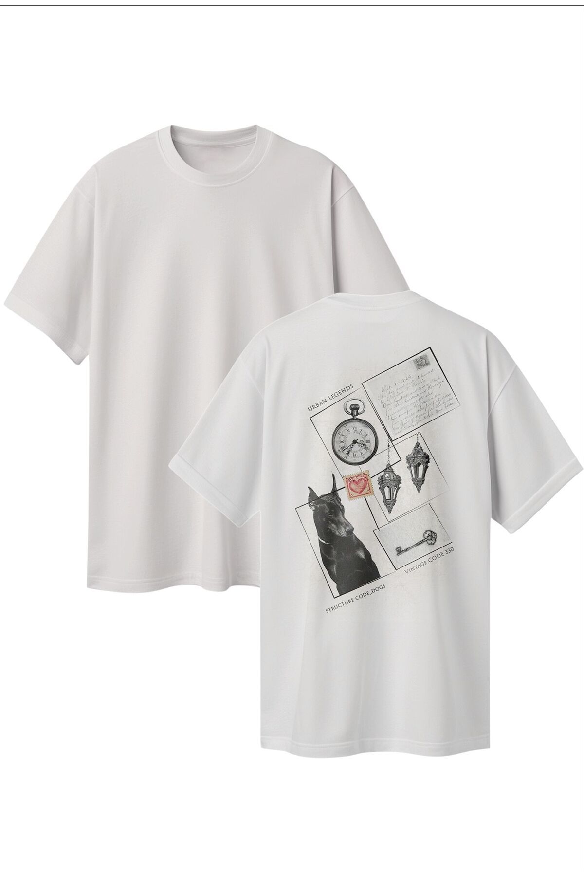 Lifeguard Büyük Beden Dijital Baskılı T-shirt