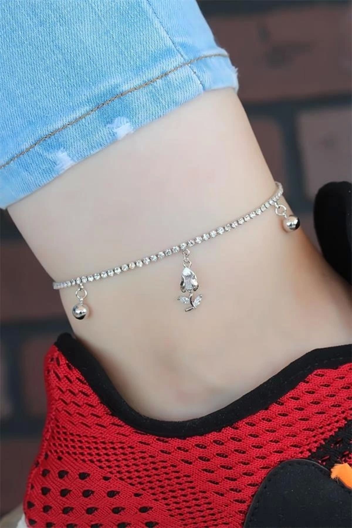 FASHIONLINE Zirkon Taşlı Silver Renk Kaplama Hal Hal