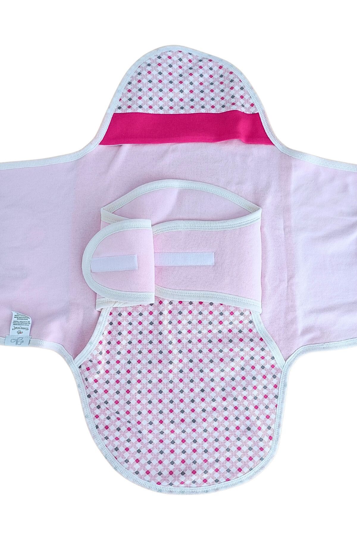 Tomuycuk Kız Bebek Battaniyesi Uyku Tulumu Kundağı %100 Pamuklu Ortopedik Hastane Çıkışı Yenidoğan 0-9ay fotoğrafı 3 (önizleme)