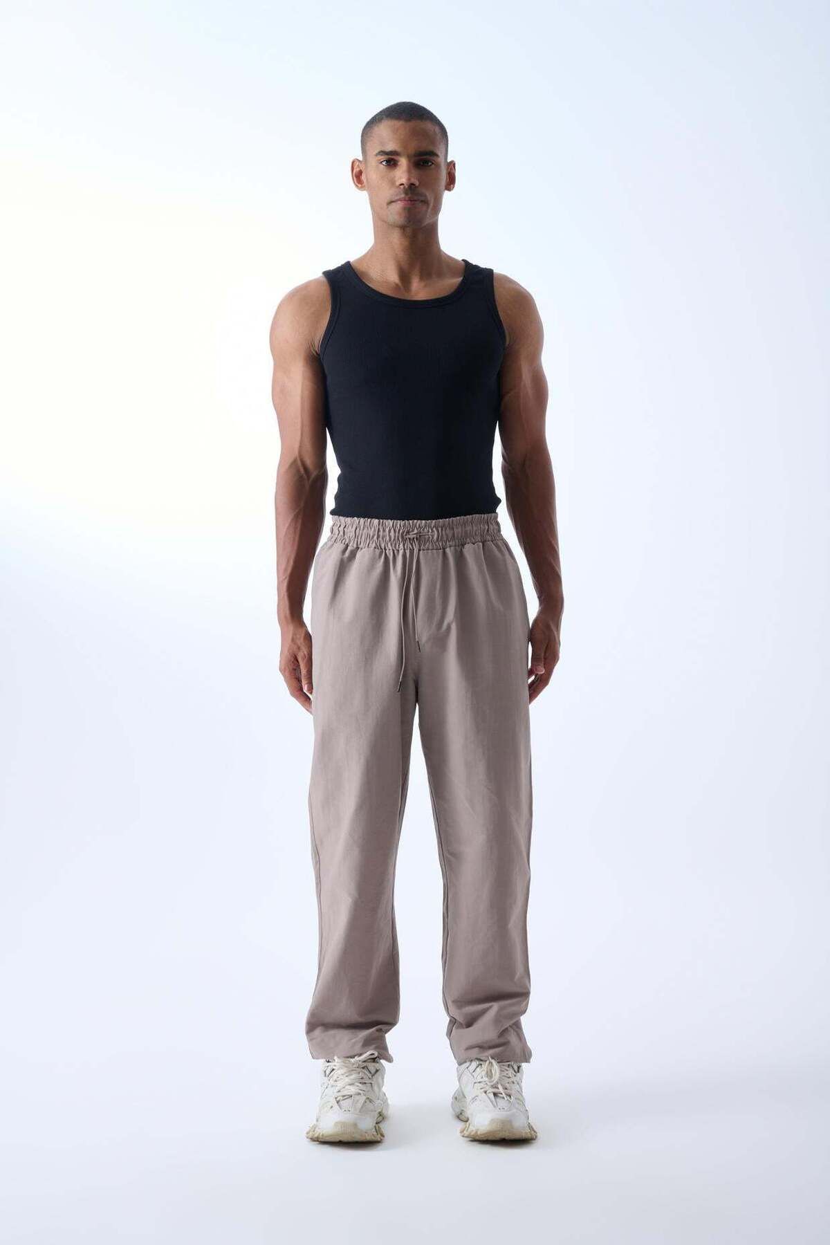 jaceyjace Paraşüt Kumaş Jogger Pantolon - Vizon