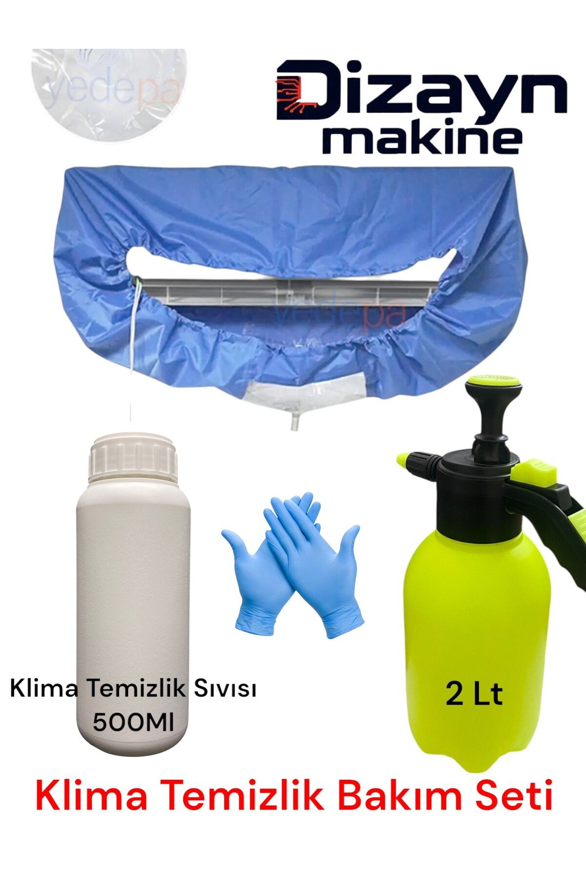 dizayn makine Klima Temizlik Bakım Kiti 9000-18000 Btu Klimalar