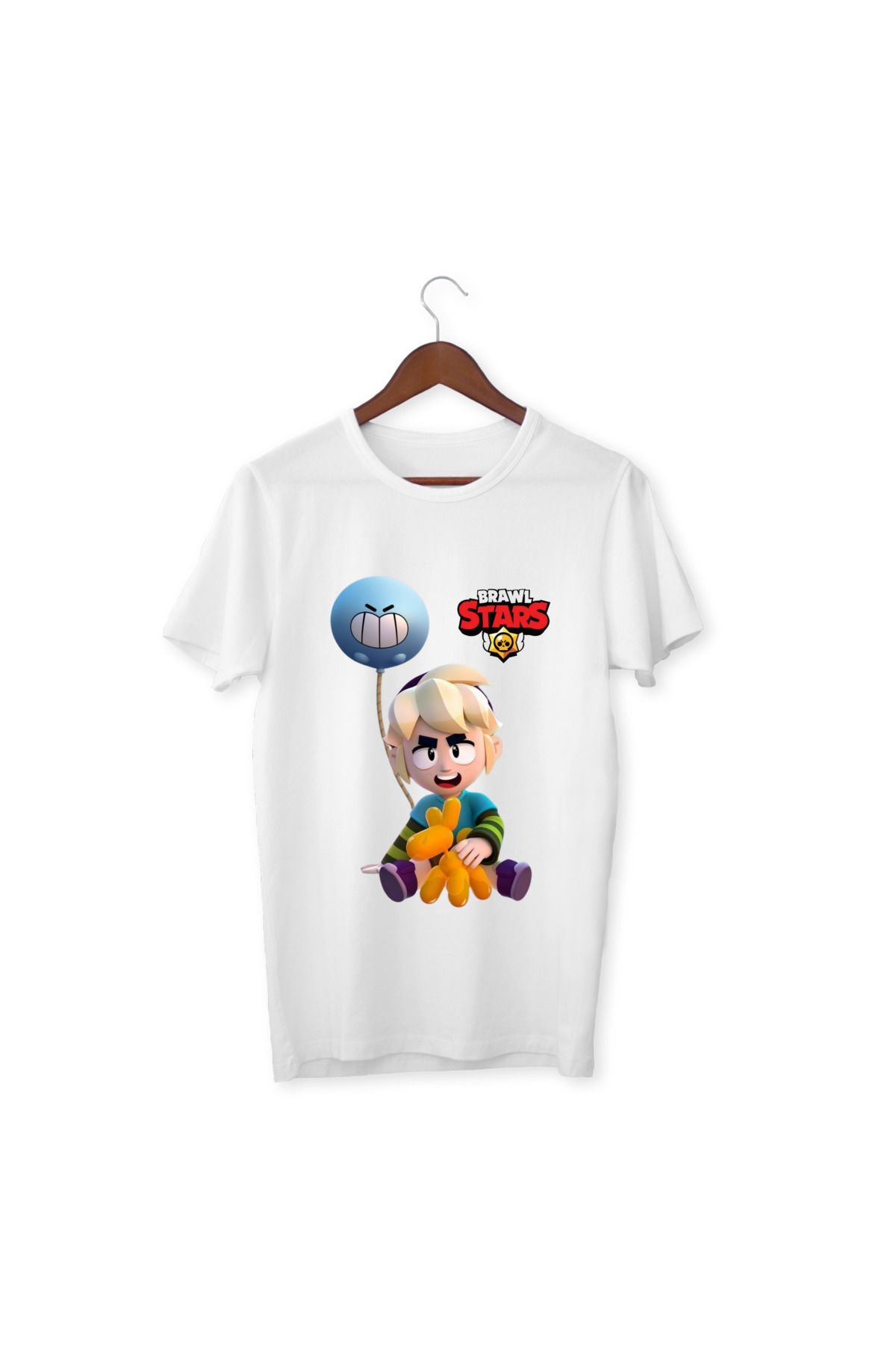 ALPŞAN TİCARET Brawl Stars Gus Çocuk Yetişkin Beyaz T-shirt Gus Brawl Stars Unisex Çocuk Tişört