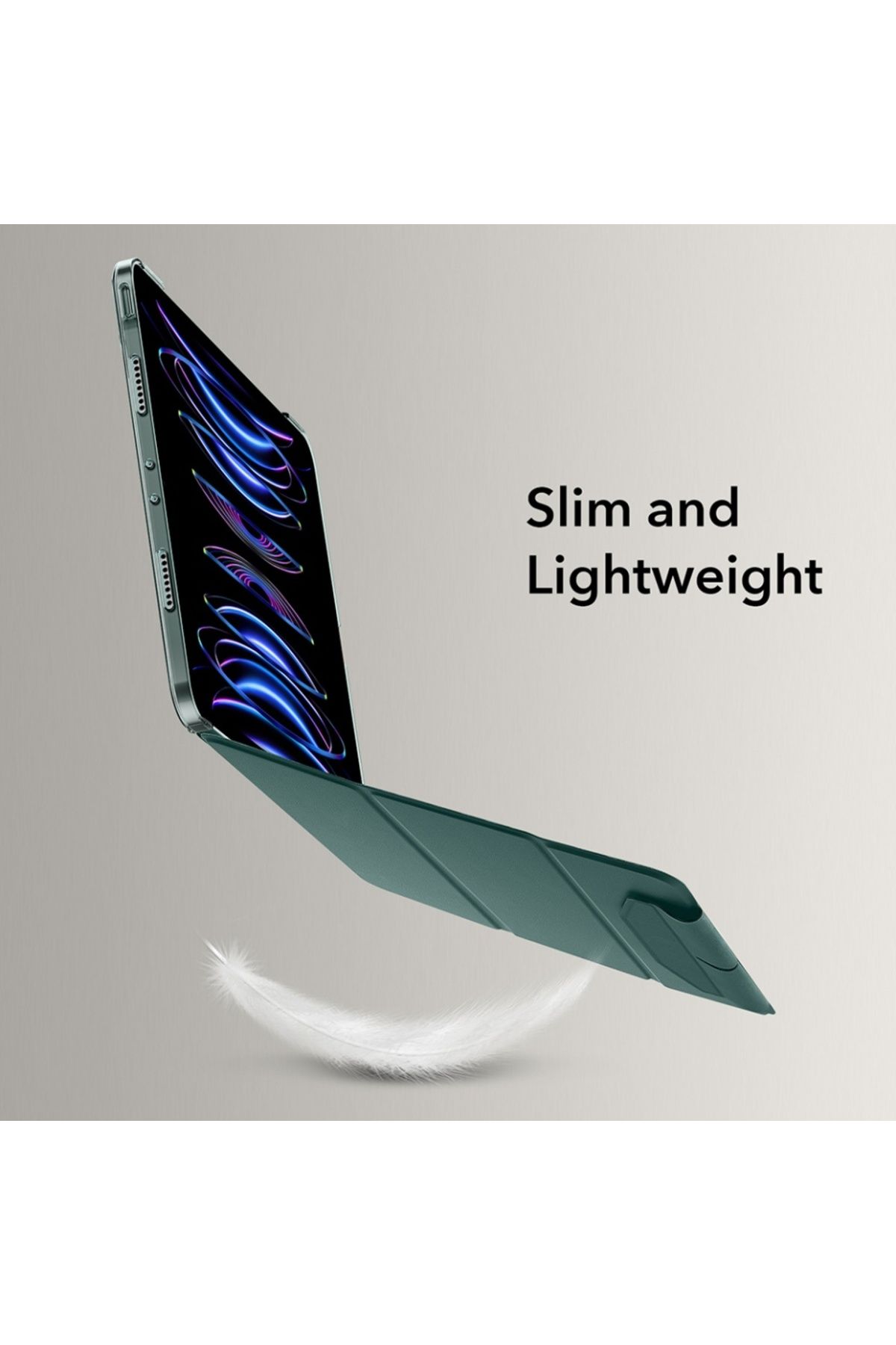 ESR-Husă pentru iPad Pro 11" 2021 / 2022, tip carte, Ascend Trifold ESR - Verde închis 2