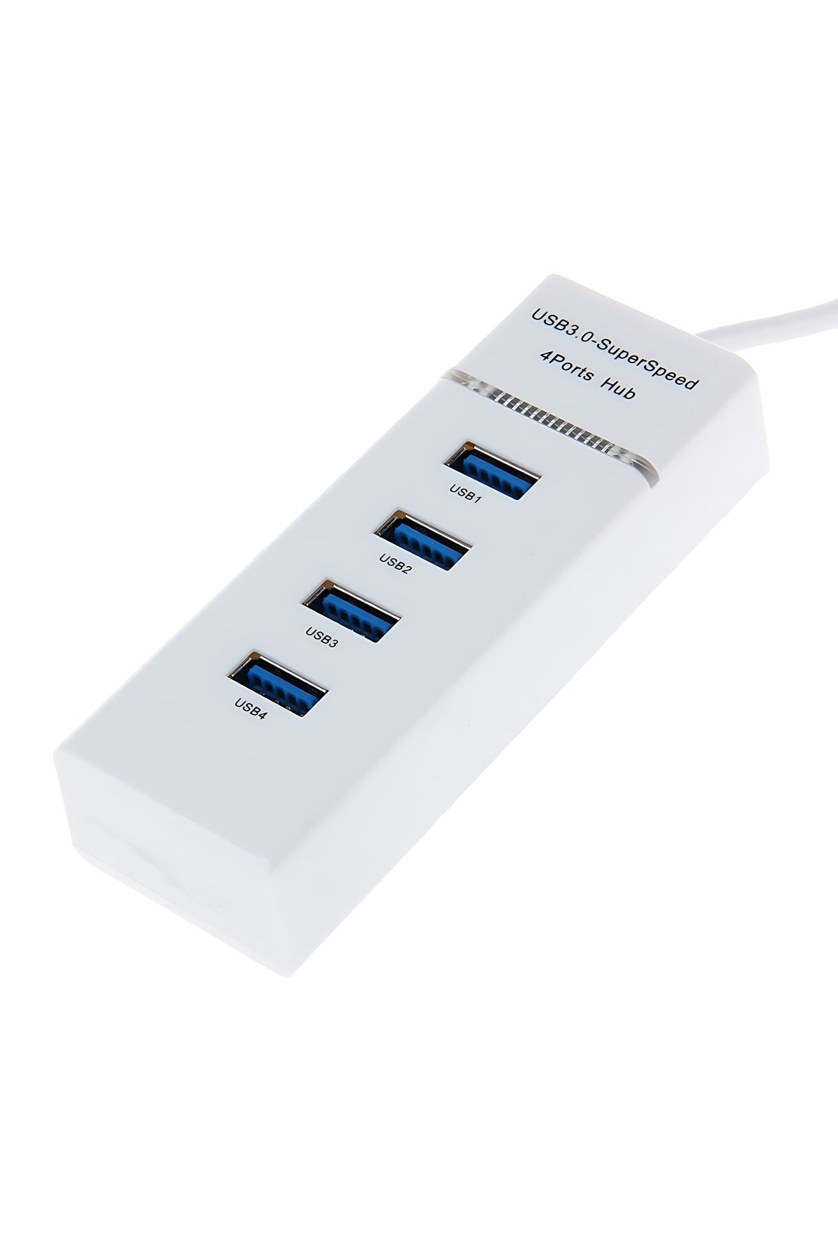 Others-USB 3.0 4-Port Portable Hub with 30cm USB 3.0 Cable with Super Speed 5 Gbps (White) 8