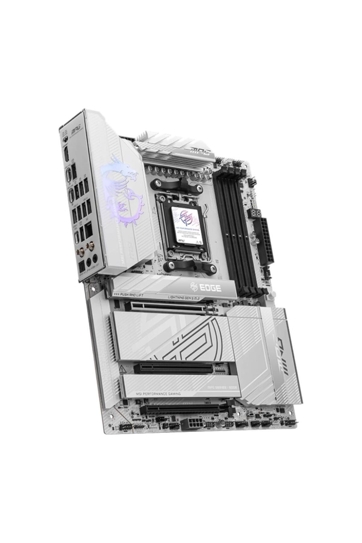 MSI-Mpg X870E Edge Ti Wifi Am5 Ddr5 8400Mhz(Oc) Usb4 4X M.2 HDMI 5g Lan Wifi 7 Rgb Atx 3