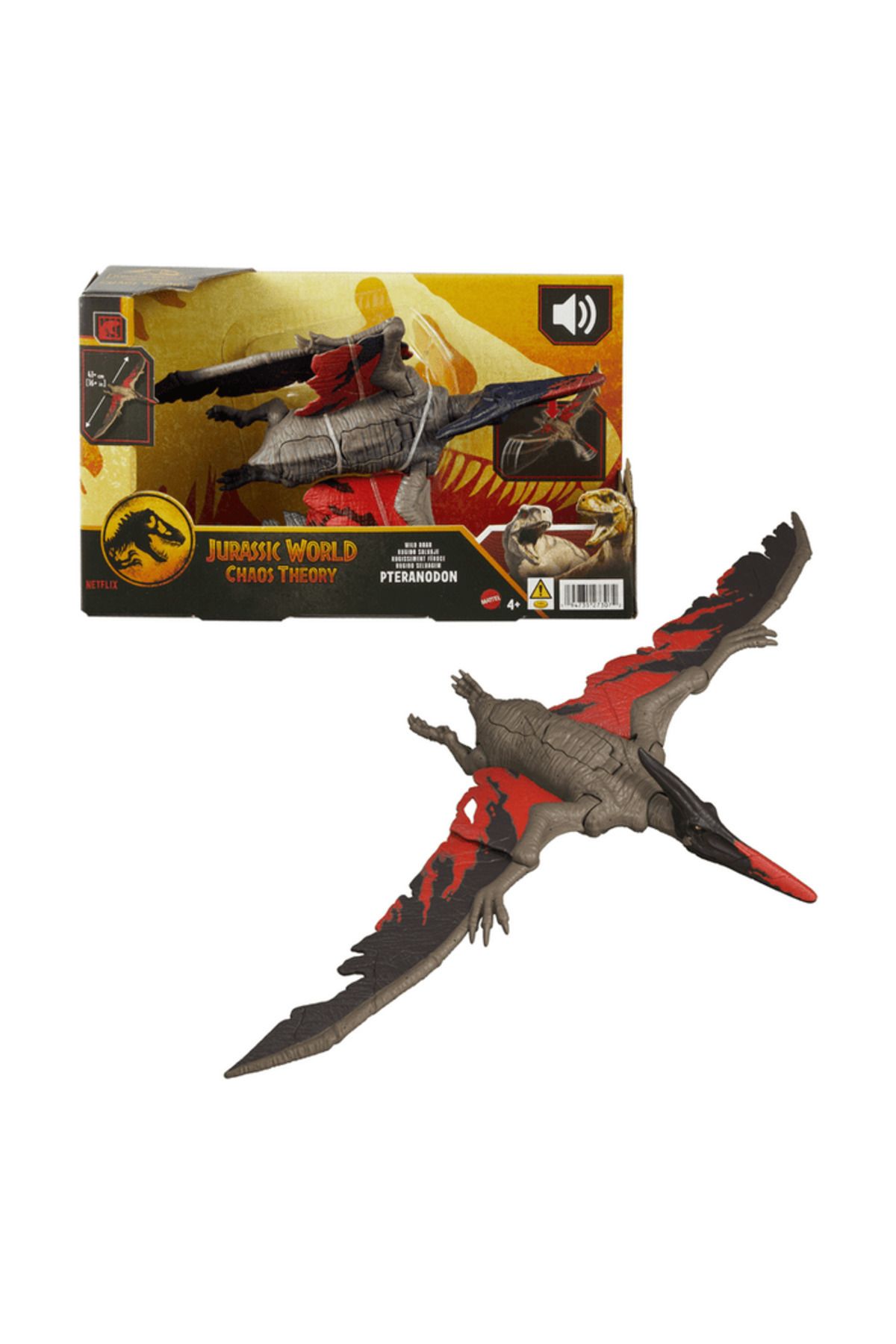 SECTOYS Jurassic World Chaos Theory Pteranodon Figürü – Sesli ve Hareketli Dinozor Oyuncağı